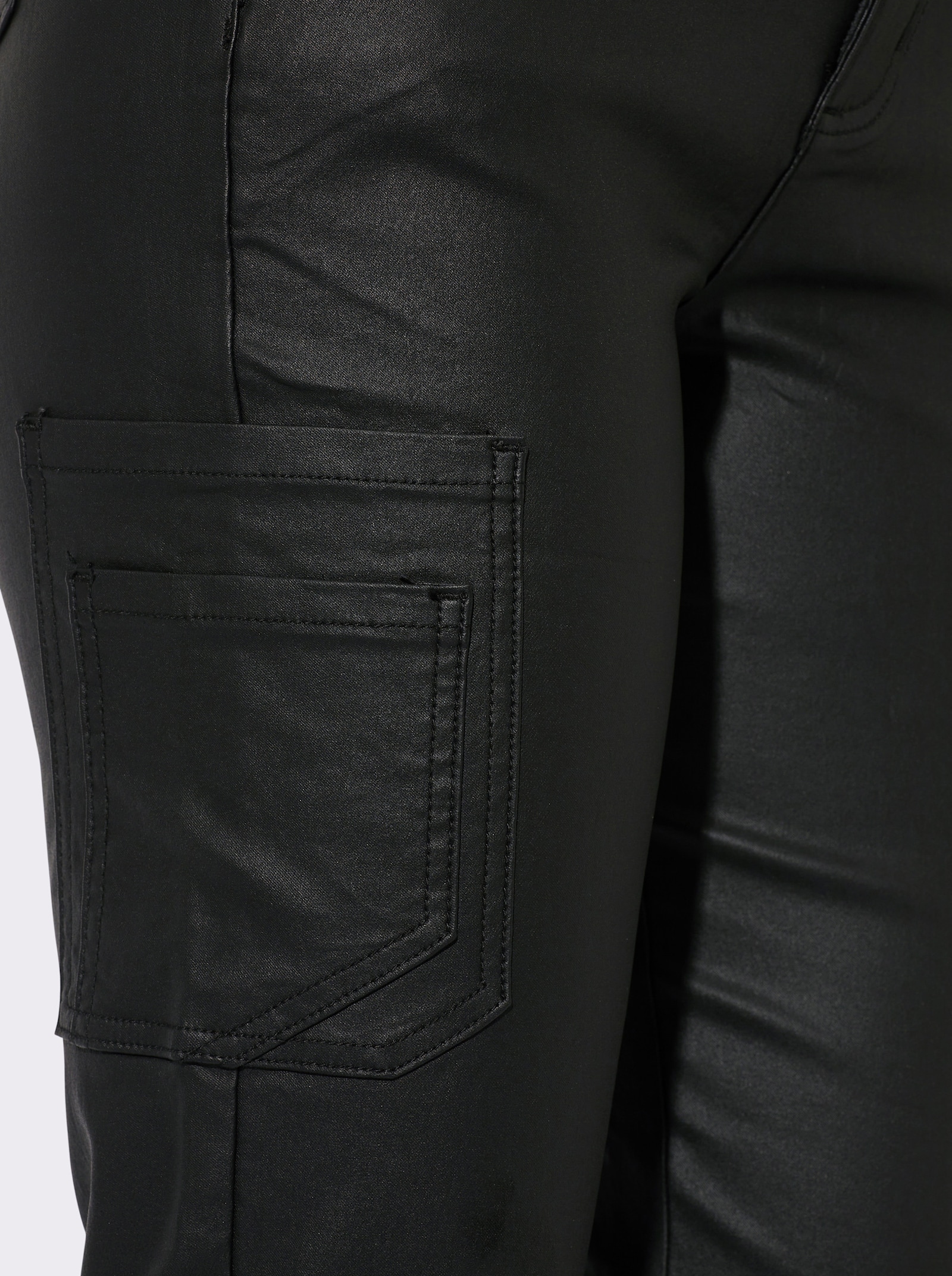 heine Hose mit Kettenelement - schwarz