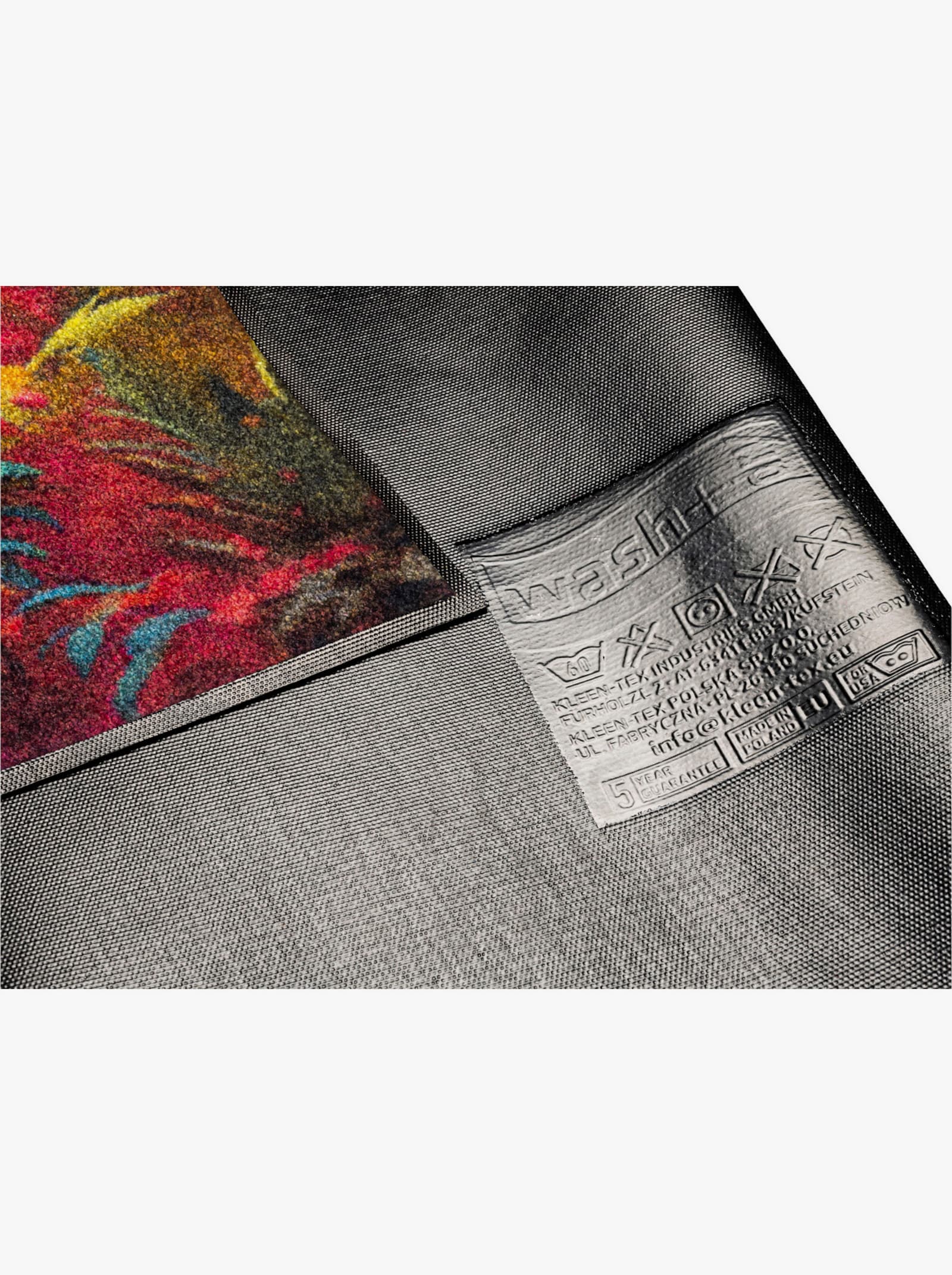 wash+dry by Kleen-Tex Fußmatte - rot-bunt