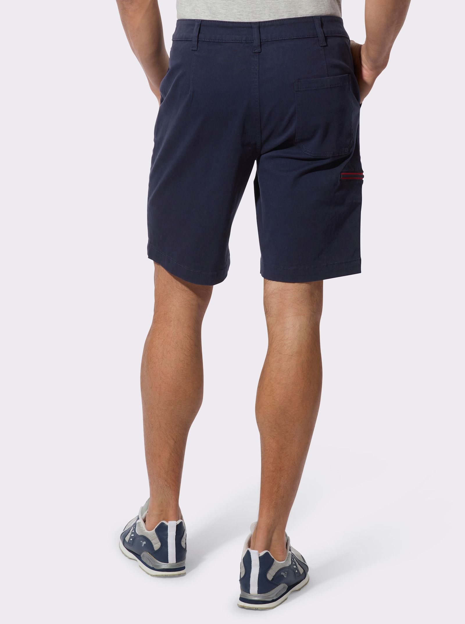 Bermudas mit Reißverschluss-Tasche - marine