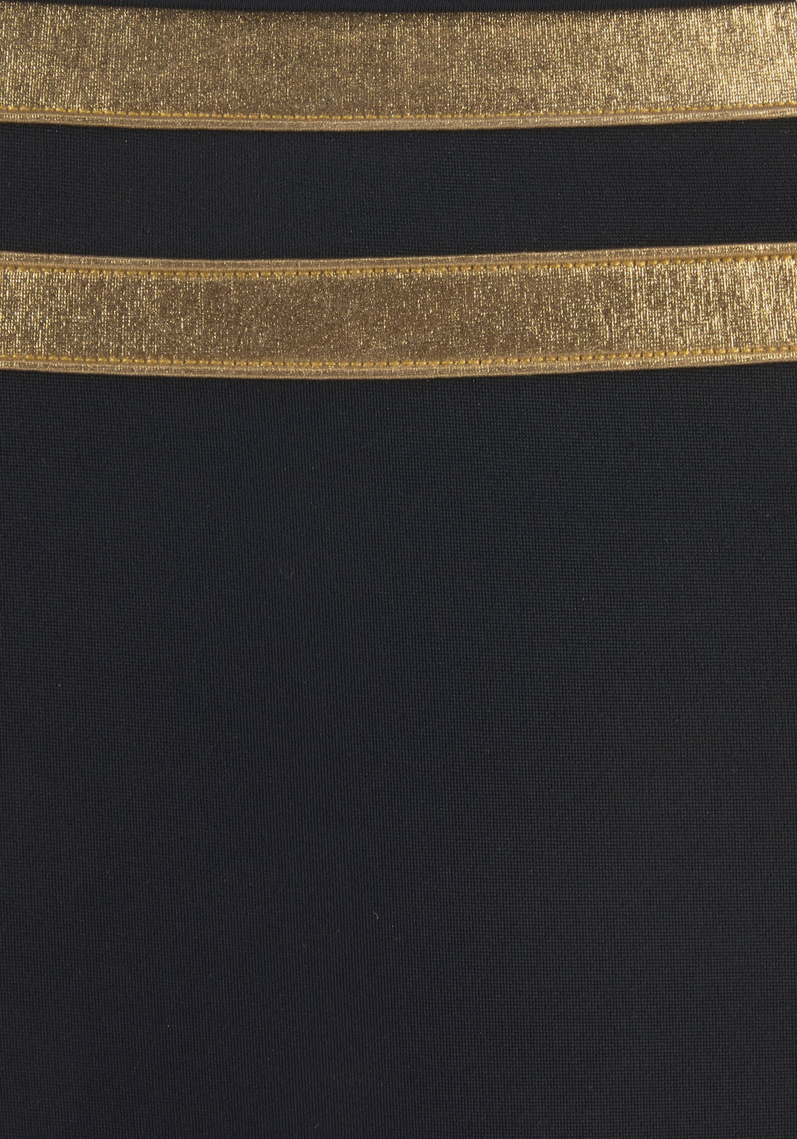 LASCANA Bikini-Hose - schwarz-goldfarben