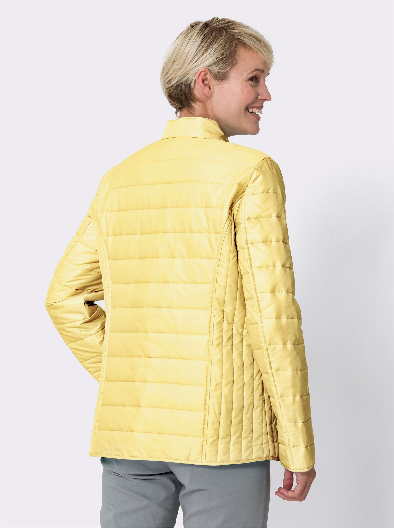 Steppjacke leicht wattiert - zitrone