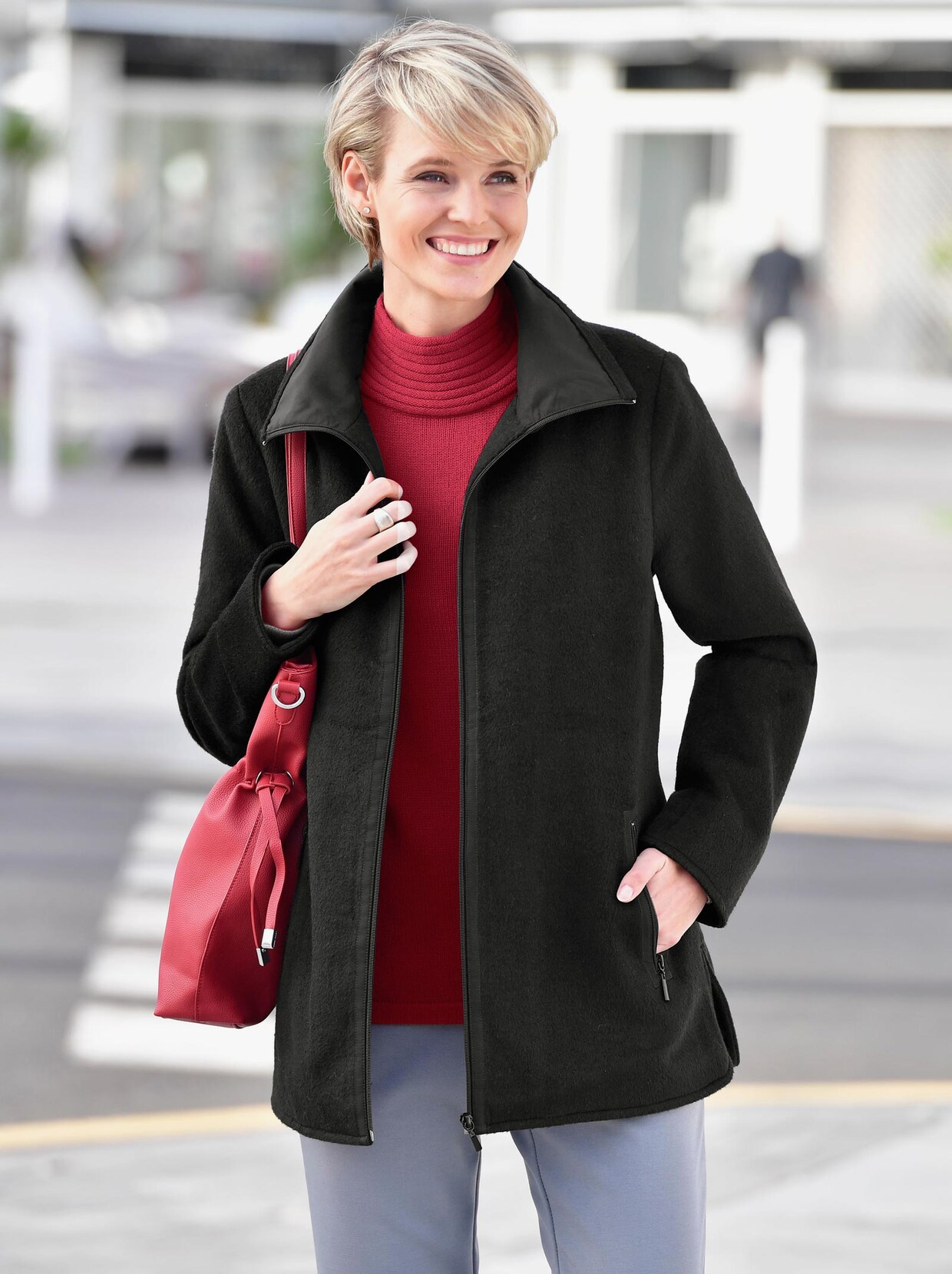 Übergangsjacke - schwarz