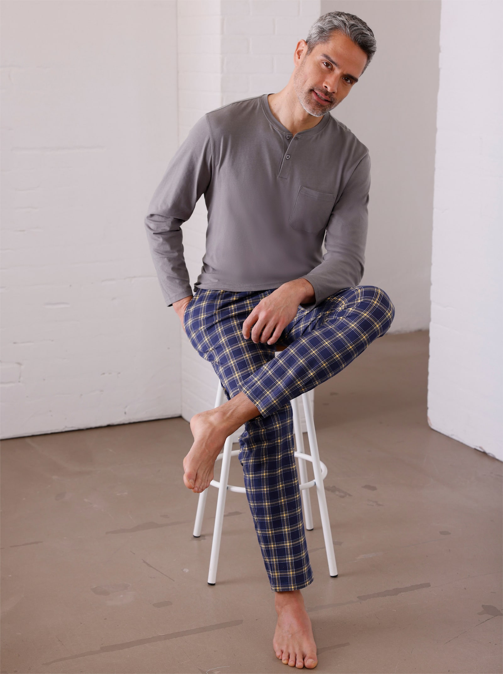 Pyžamo-Tričko - antracitová