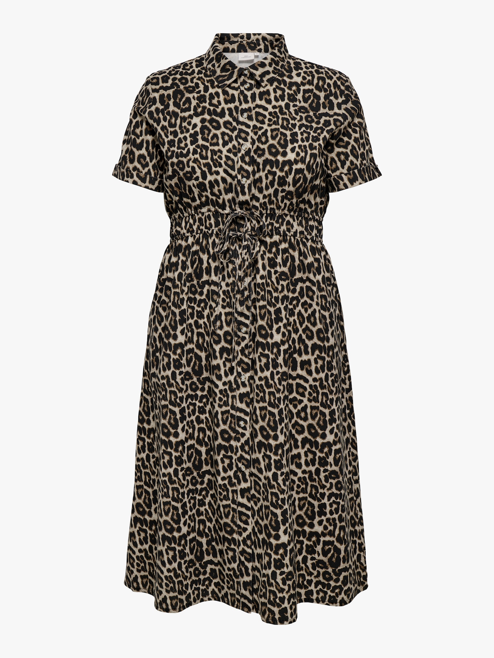 ONLY CARMAKOMA Blusenkleid - black aop:leo