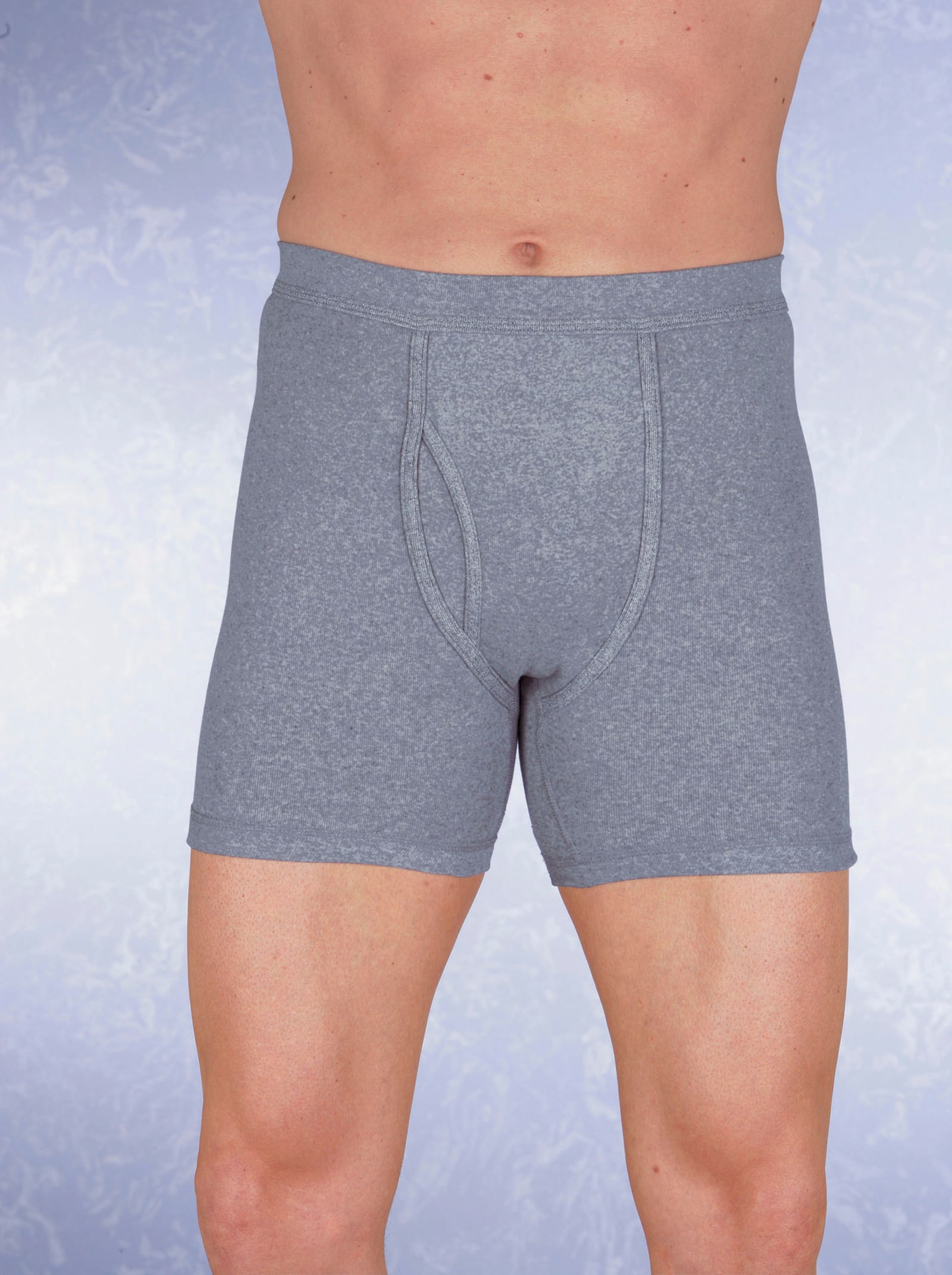 KINGsCLUB Boxerky - šedá-melír