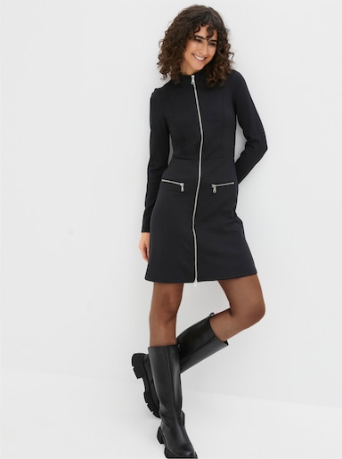 Jerseykleid mit 50% Modal (TENCEL) - schwarz
