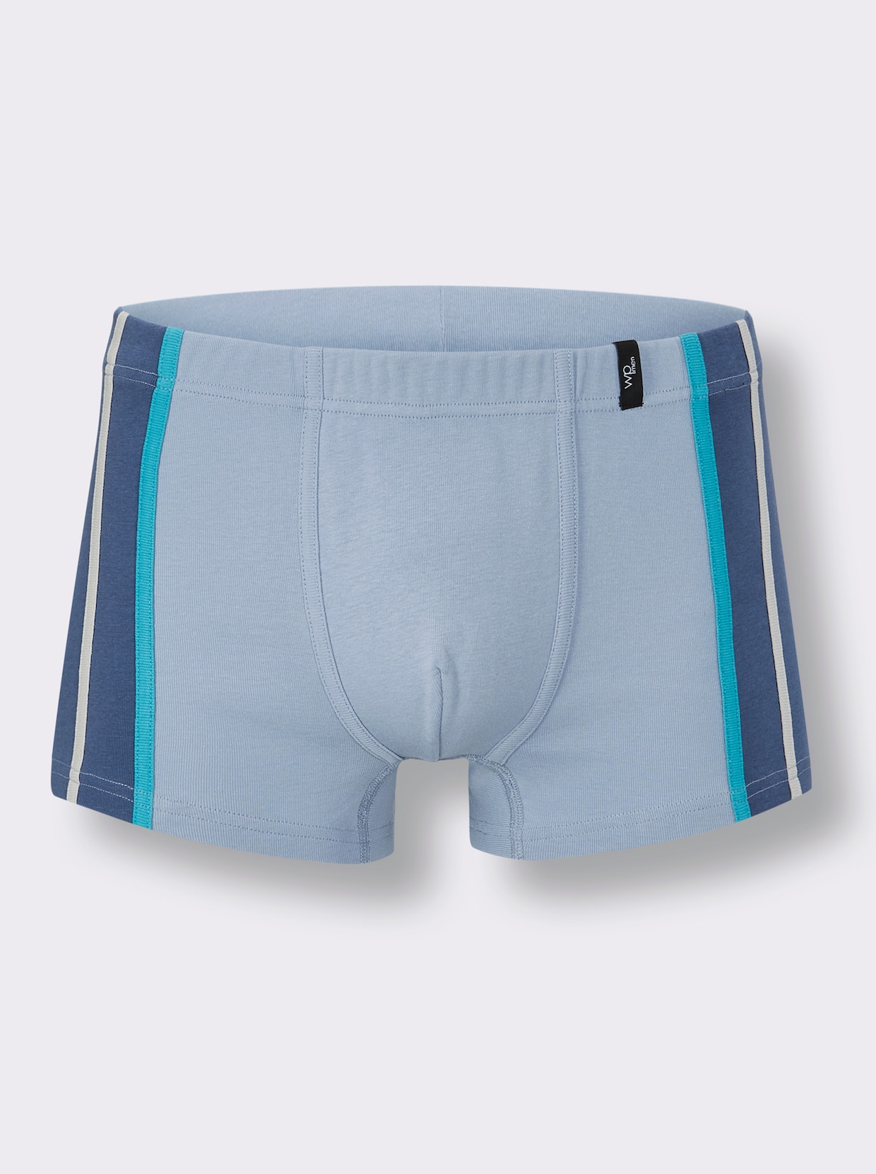 wäschepur men Broek kort - jeansblauw + antraciet + bleu + steengrijs