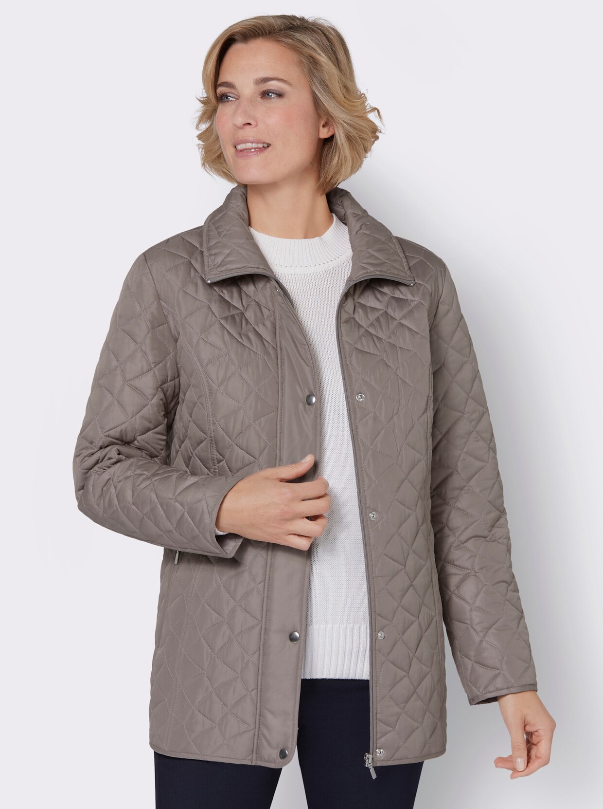 Steppjacke - taupe