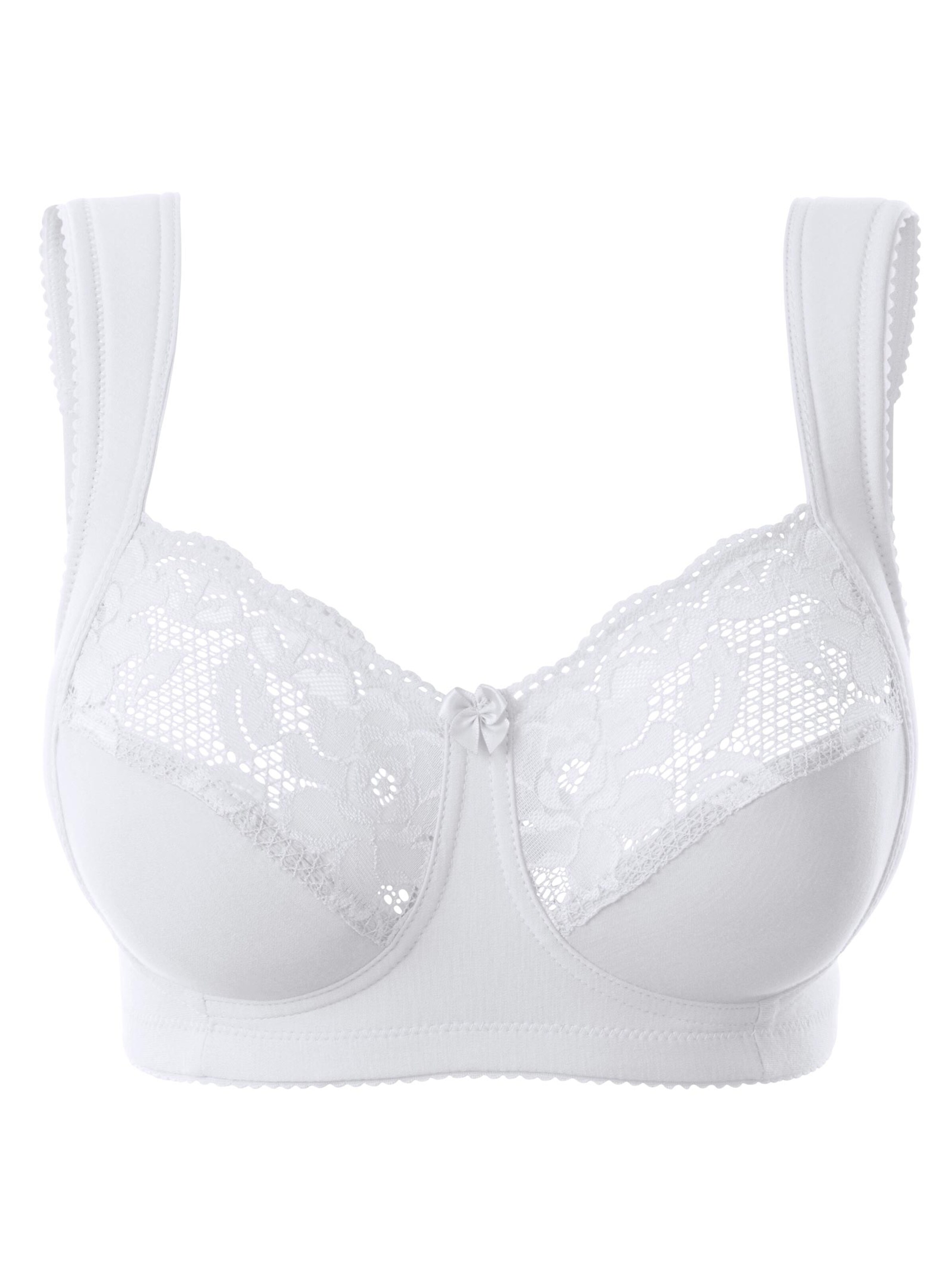 Miss Mary Entlastungs-BH ohne Bügel - weiß