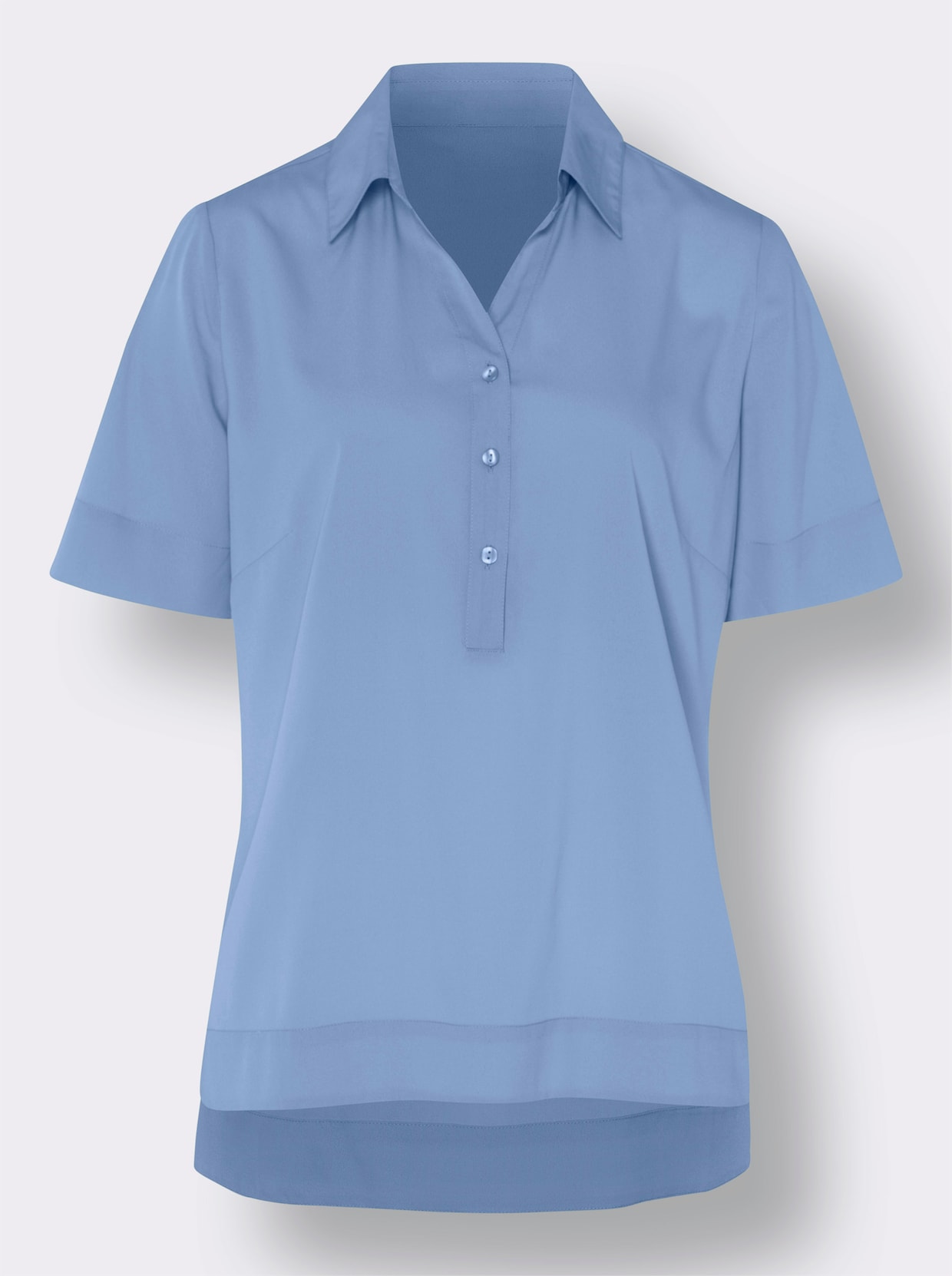 Comfortabele blouse - hemelsblauw