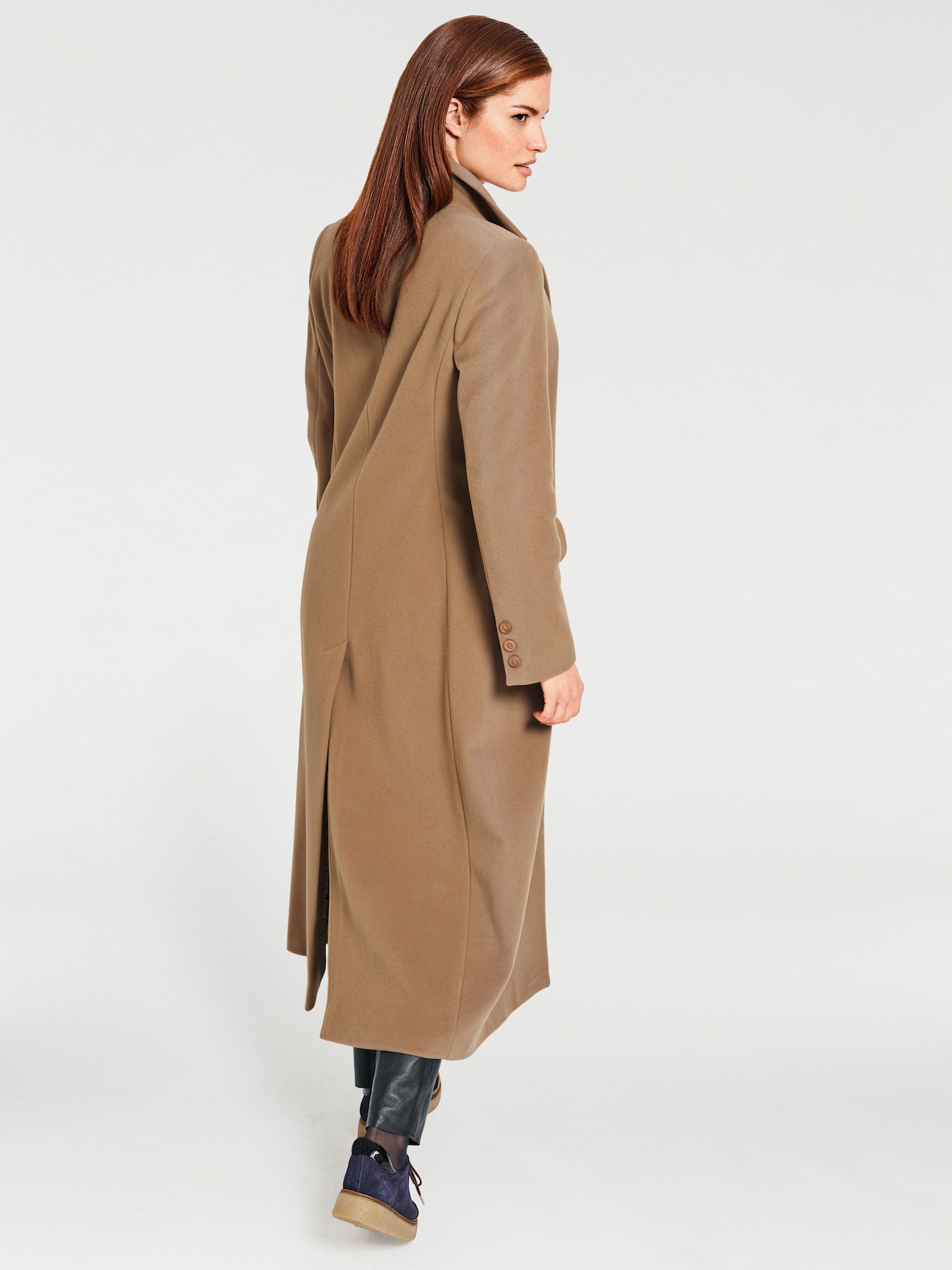 heine Manteau coupe longue - couleur chamois