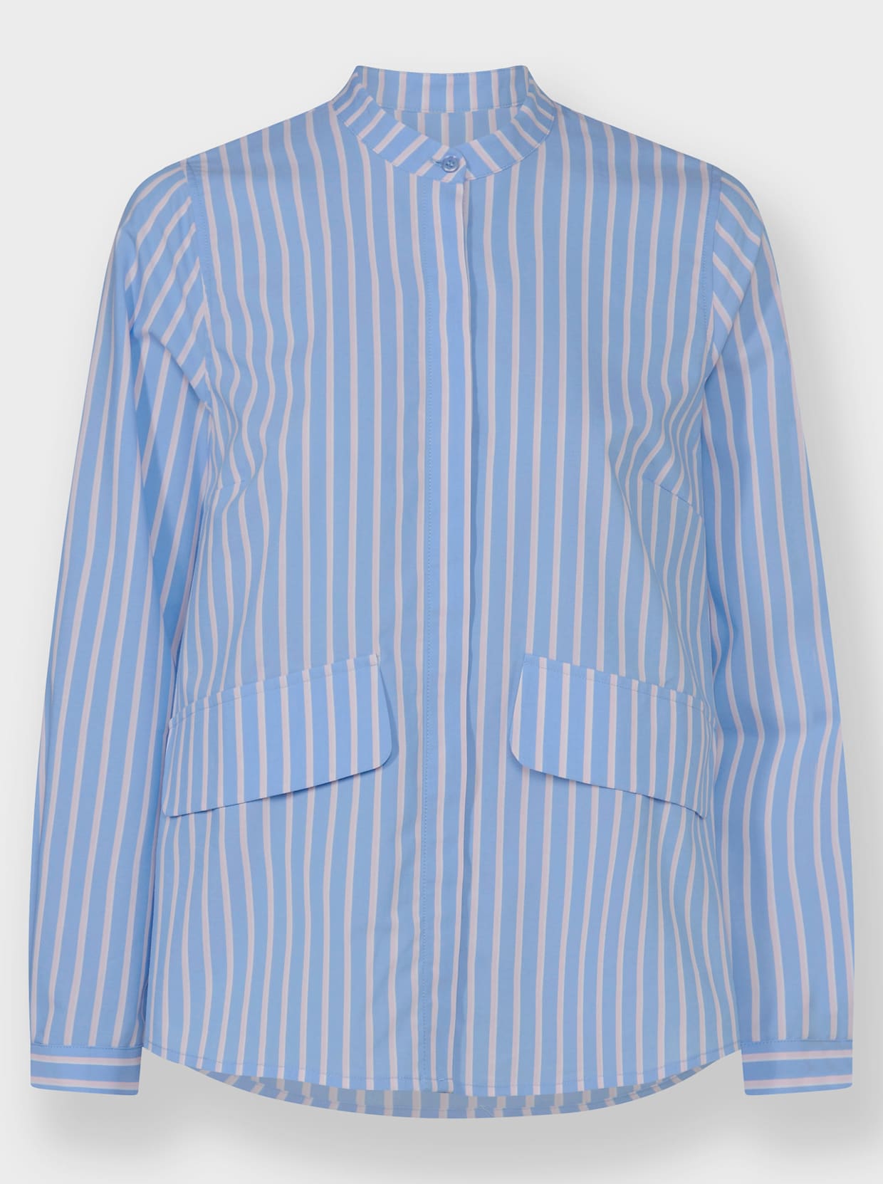 heine Blouse met lange mouwen - hemelsblauw/wit gestreept