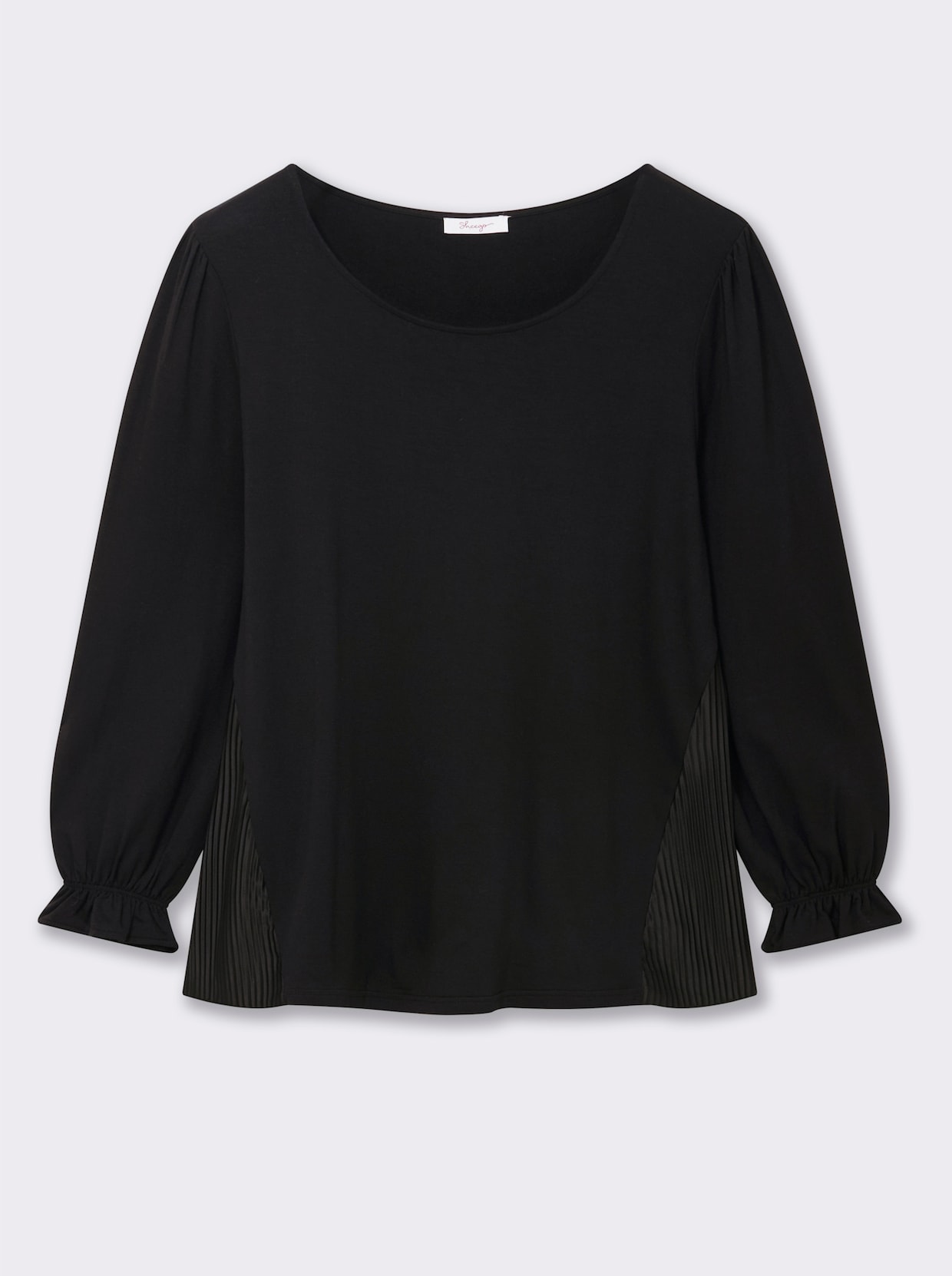 sheego Sweatshirt - schwarz