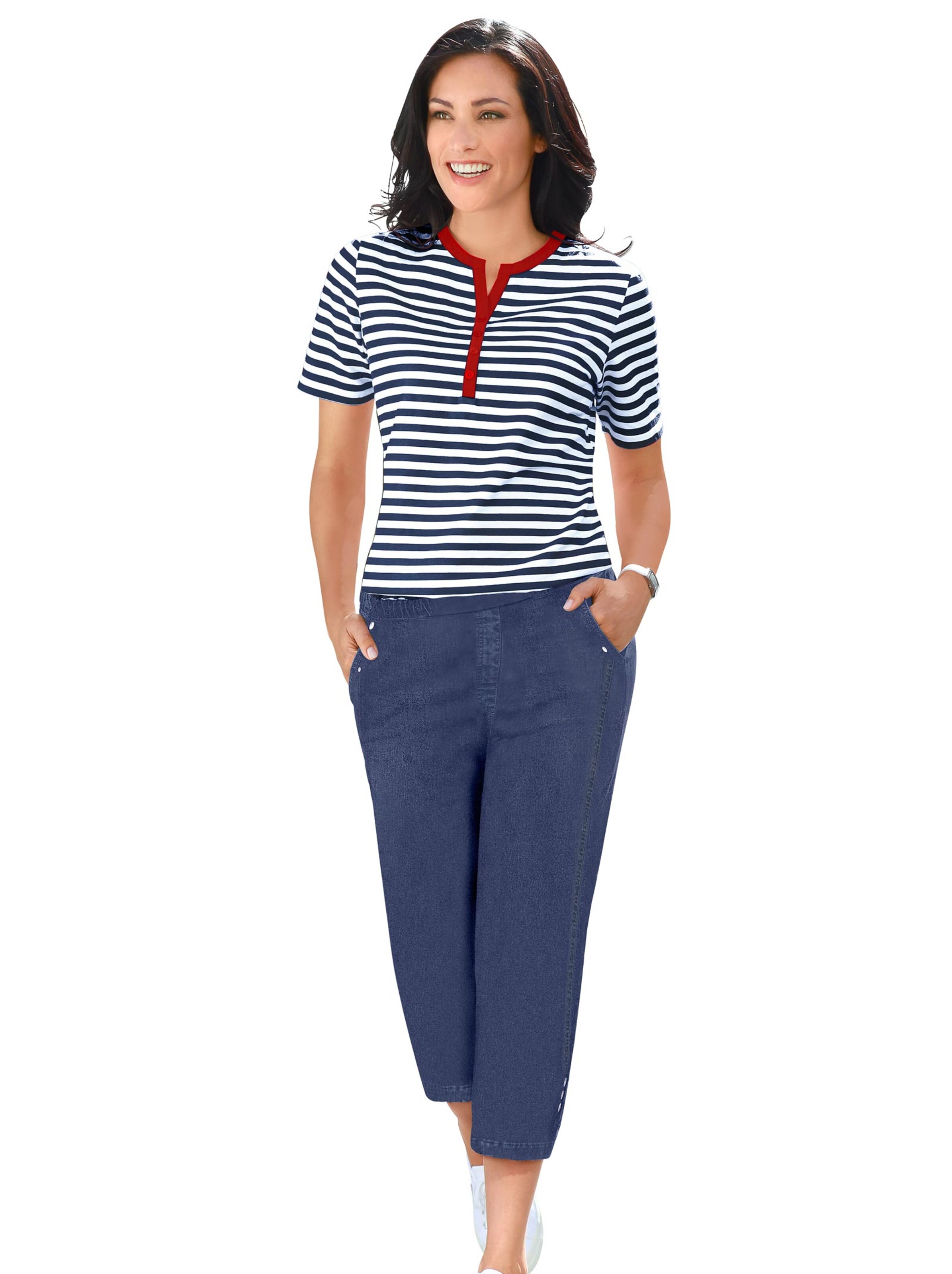 7/8-Jeans - blue-stone-washed