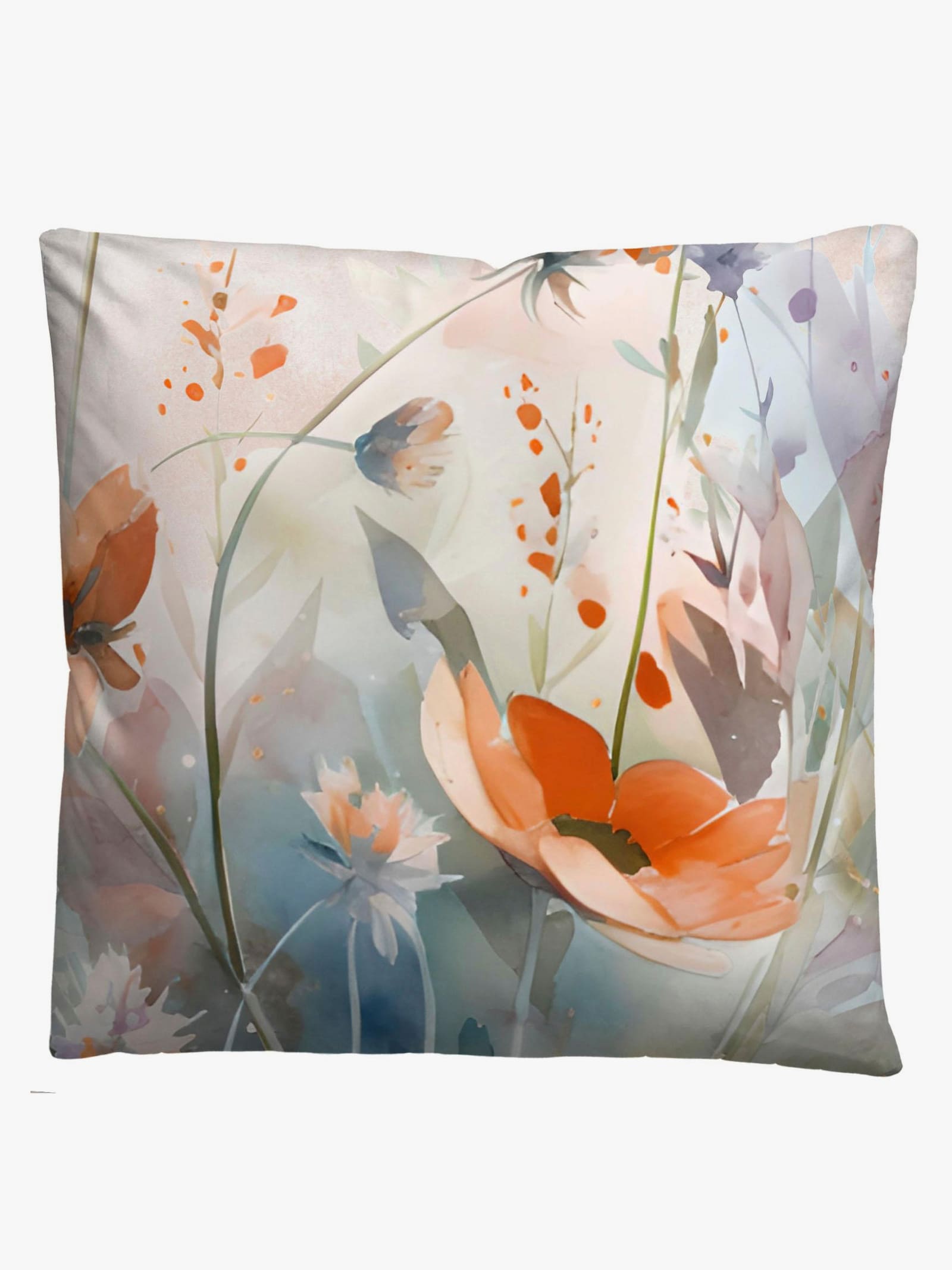 Biberna Bettwäsche - orange-bedruckt