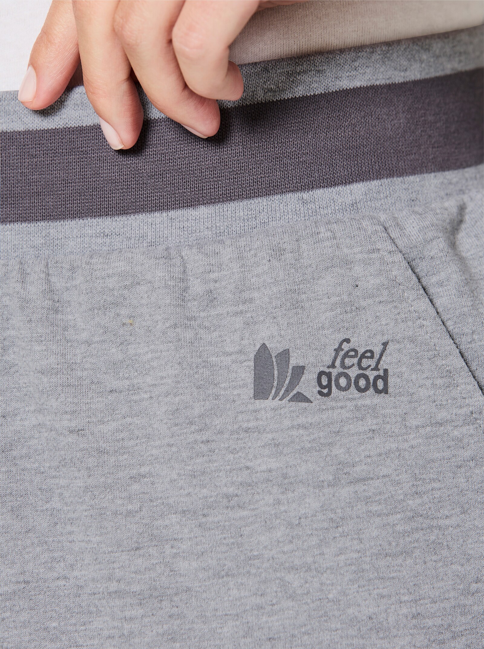 feel good Dehnbund-Hose - grau-meliert-anthrazit