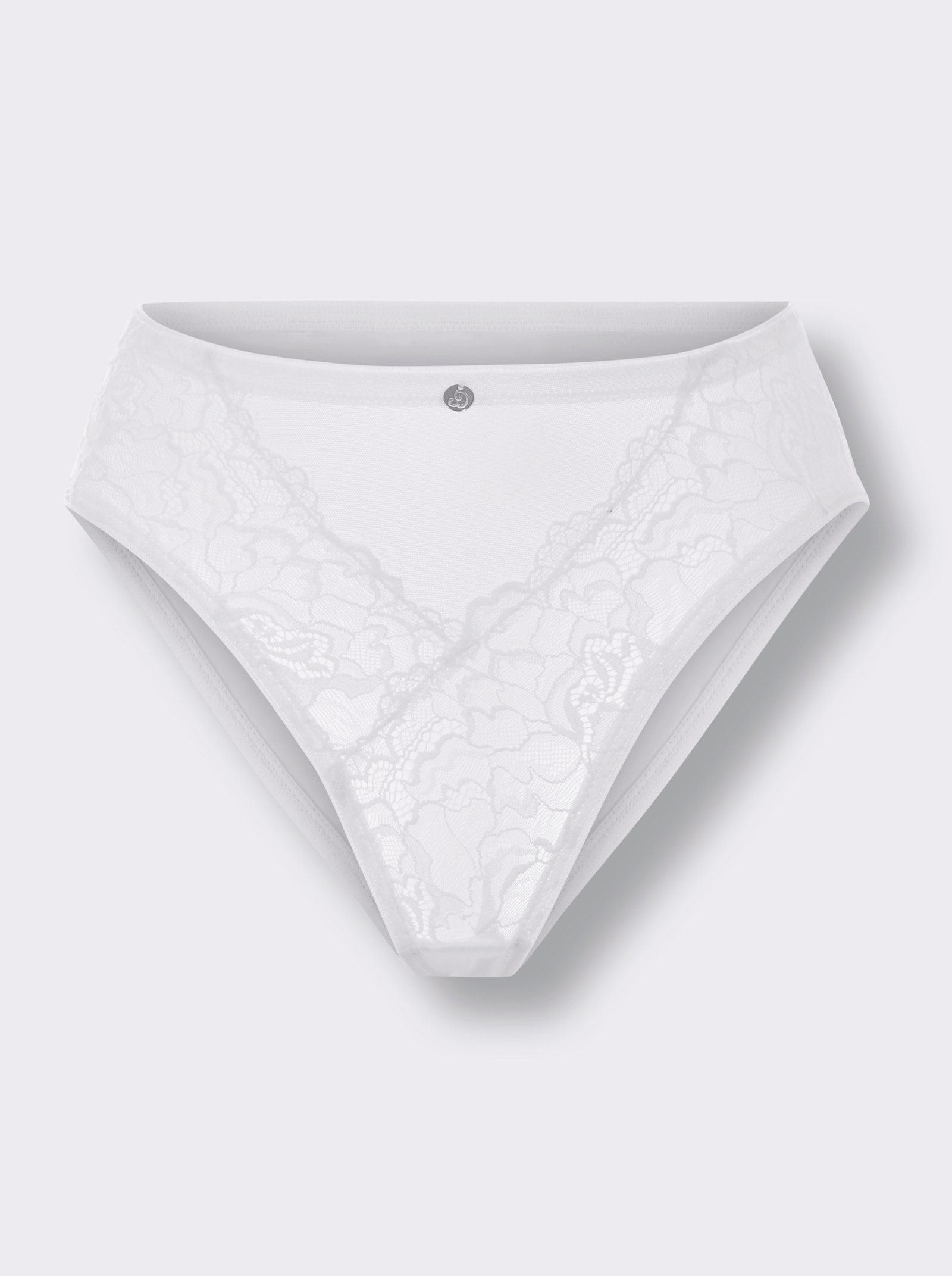 wäschepur Jazzpants met kantinzet - wit