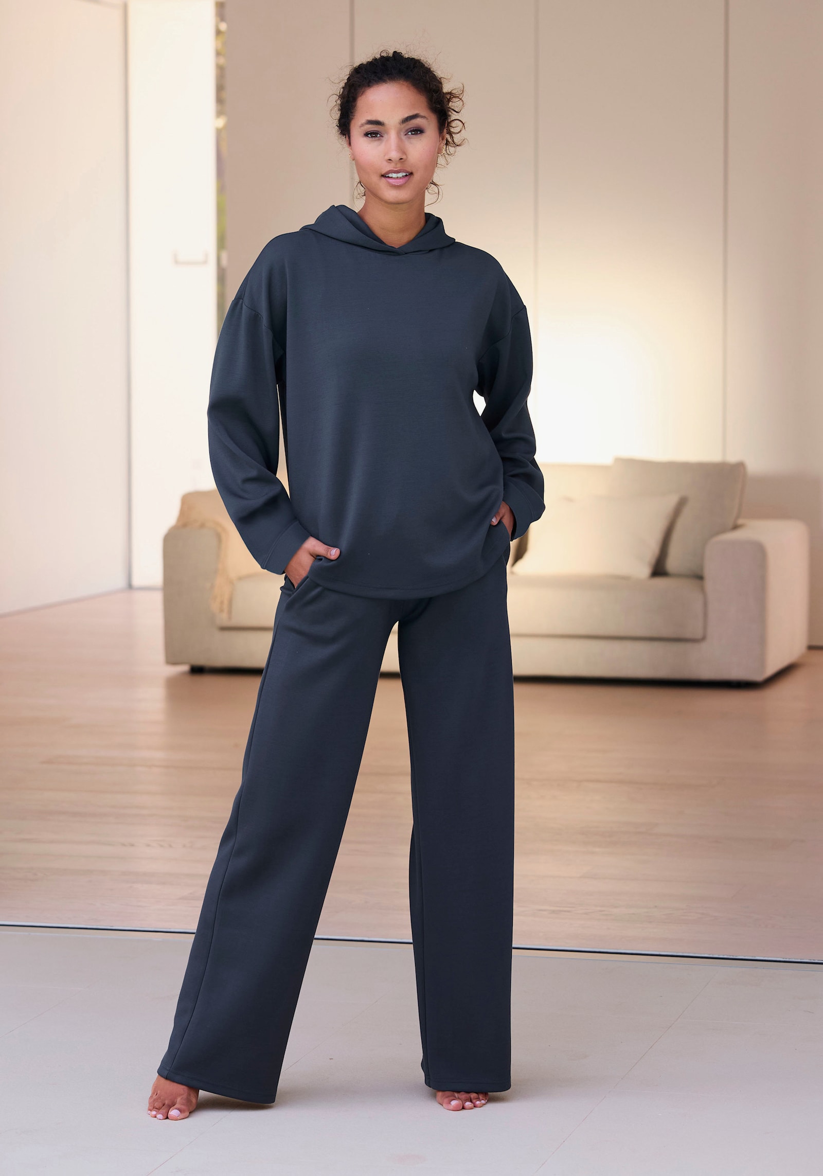 Copenhagen Studios Pull à capuche - gris foncé