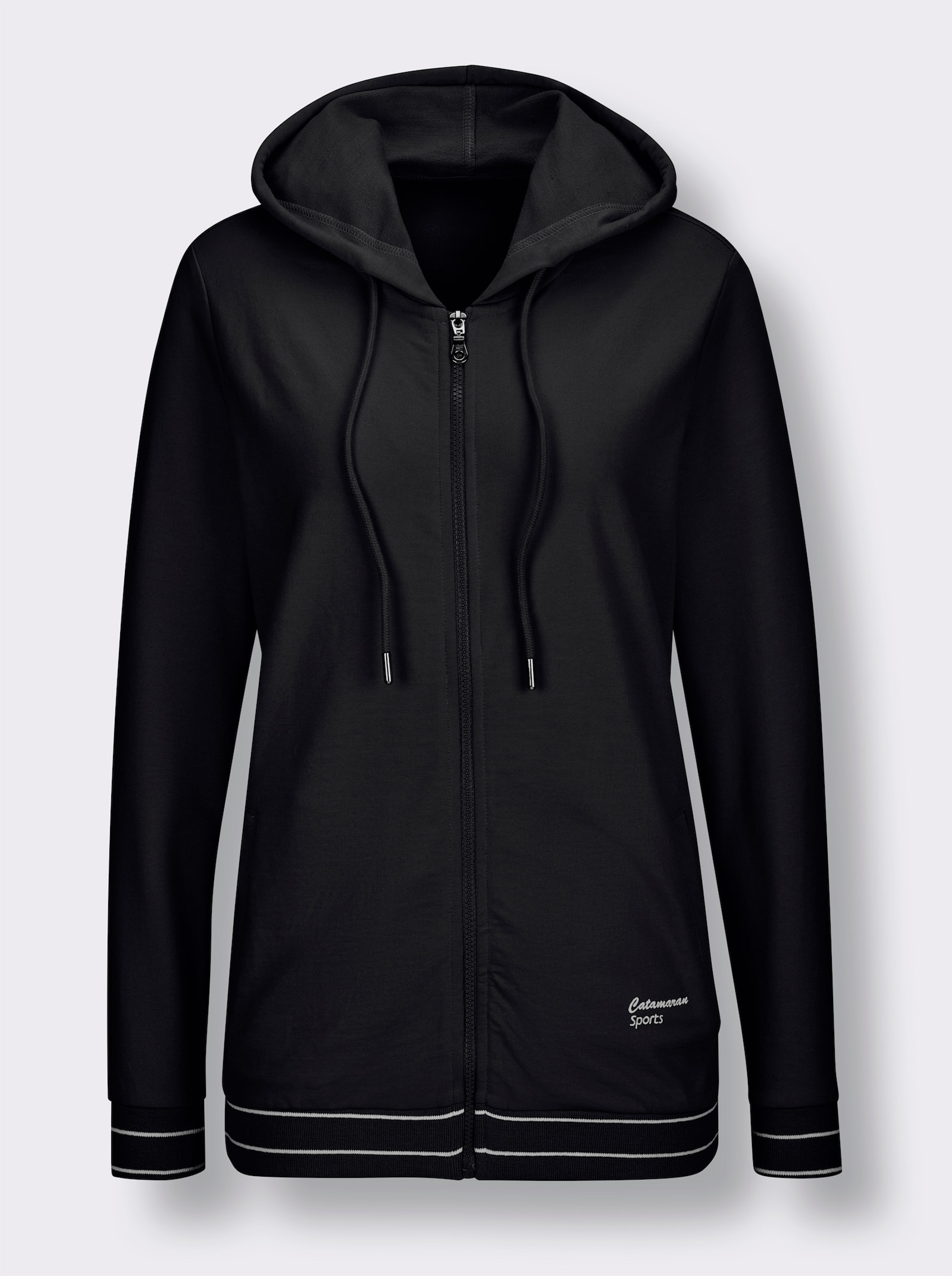 Catamaran Sports Sweatjacke mit Kapuze - schwarz