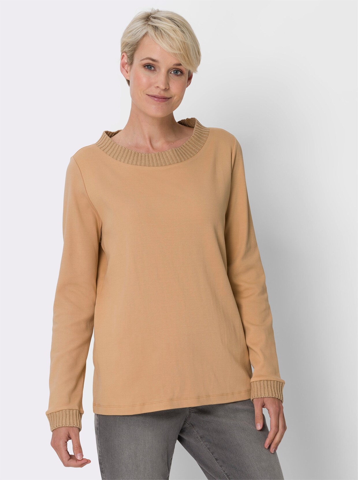 Sweatshirt - camel