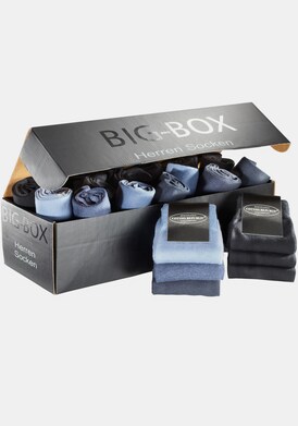 Cotton Republic Businesssocken - 10x schwarz + 10x blau