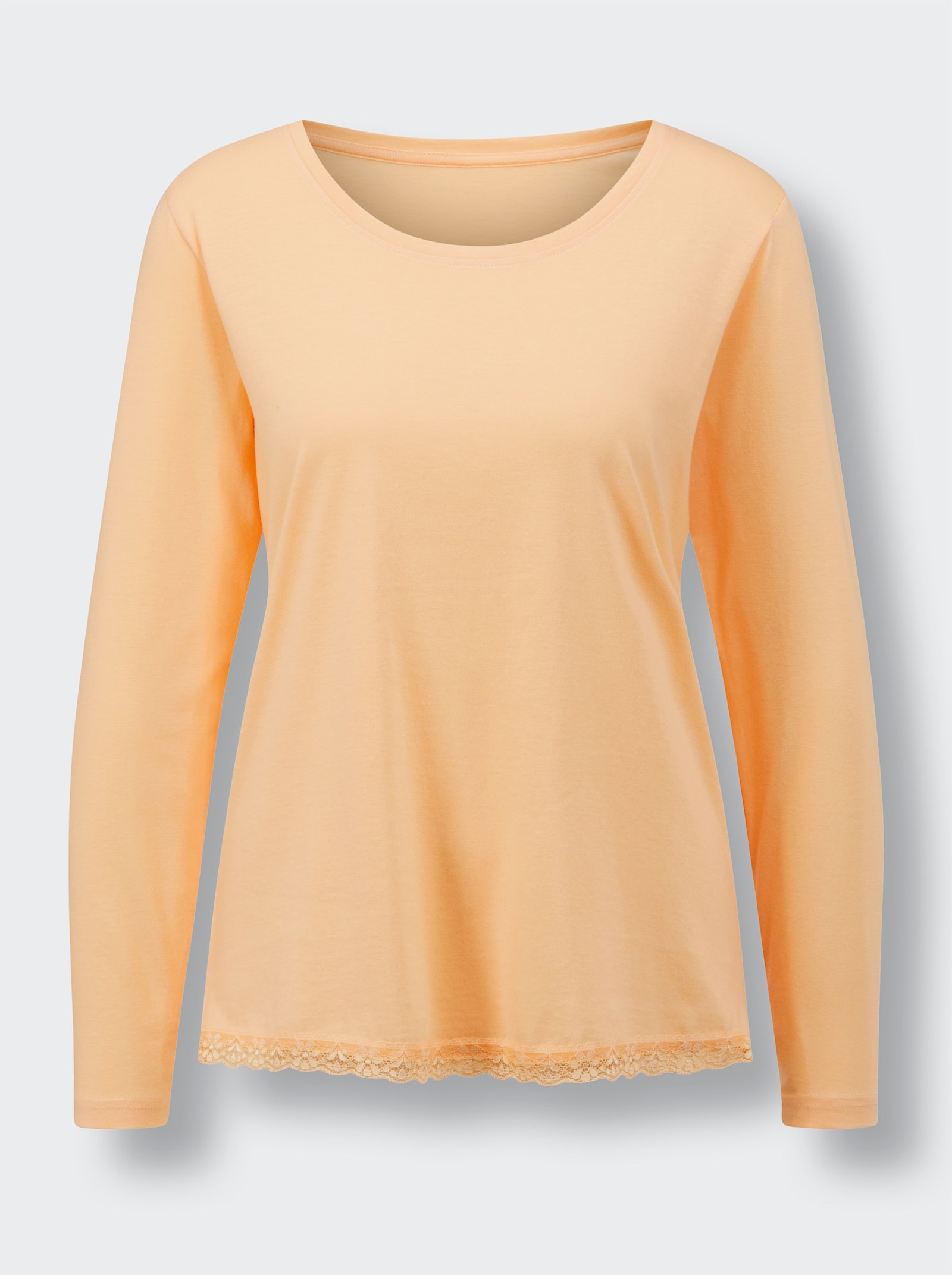 wäschepur Pyjama-Shirt - apricot