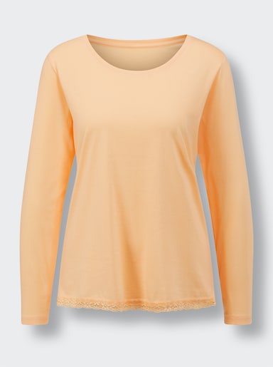 wäschepur Schlafanzug-Shirt - apricot