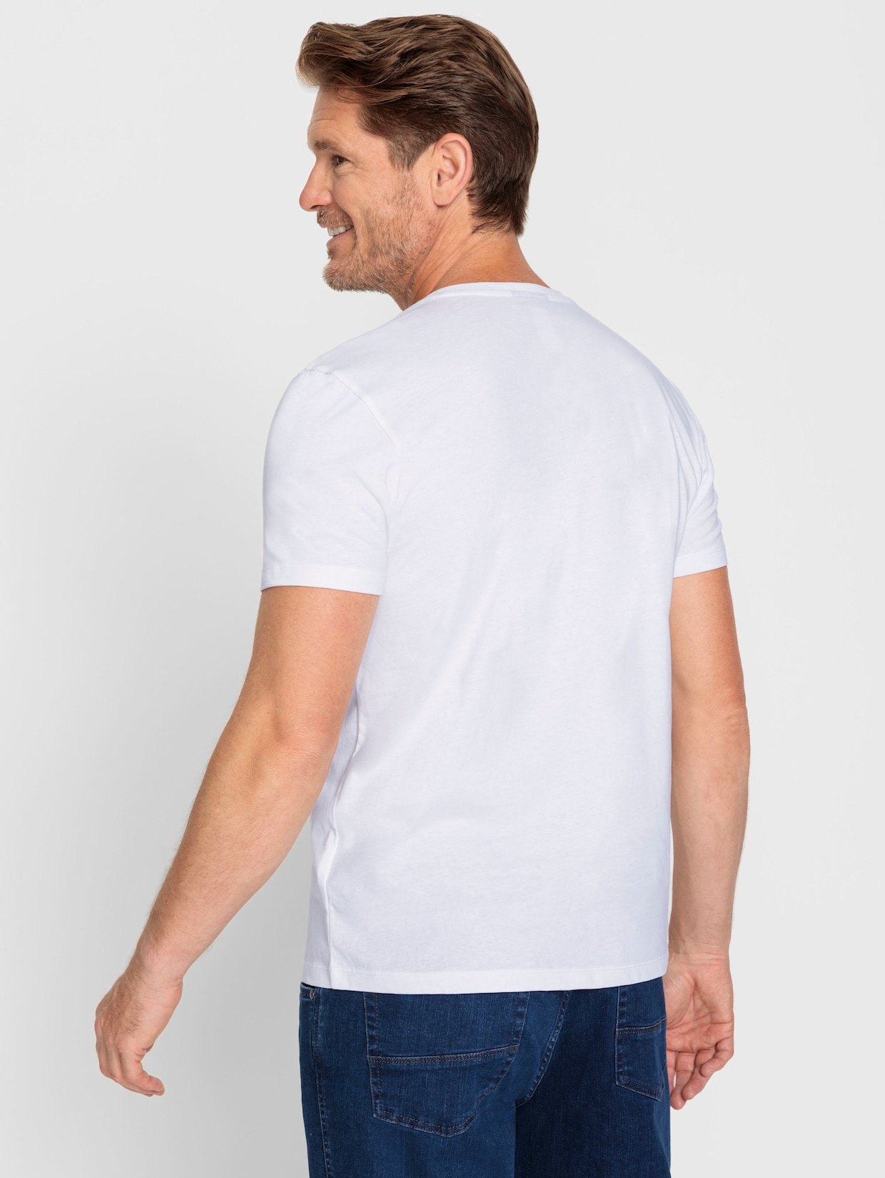 Catamaran Doppelpack Shirts - weiß + jeansblau