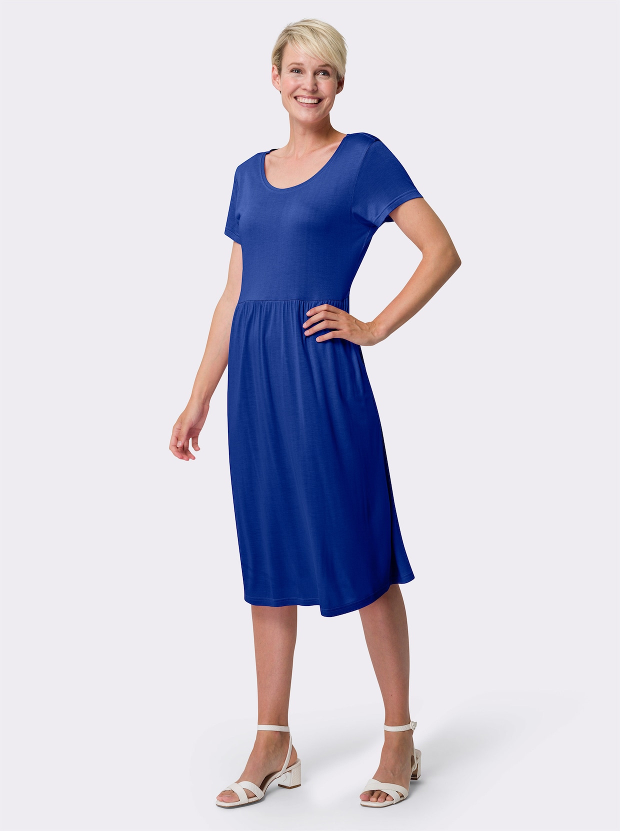 Jerseykleid - royalblau