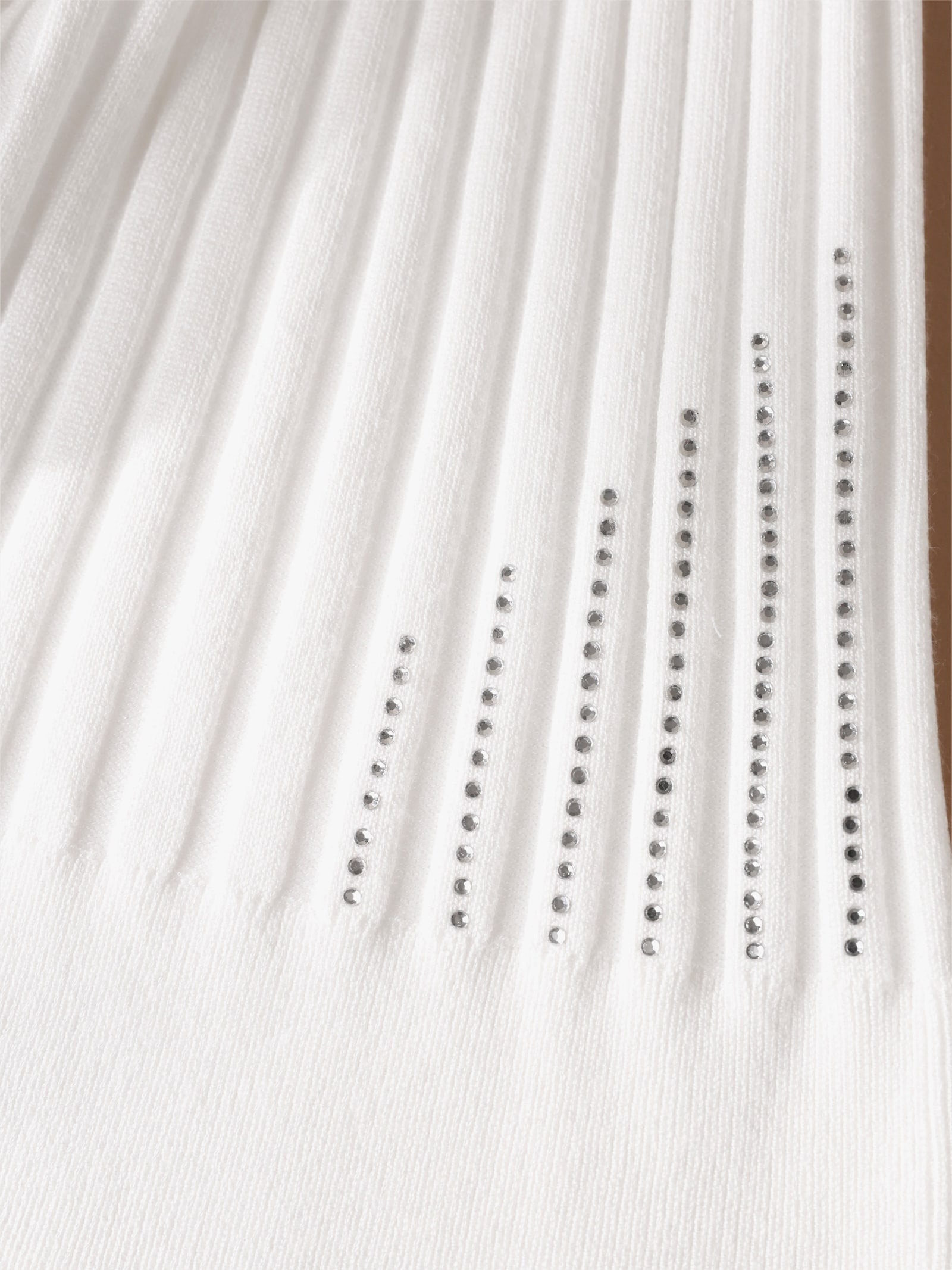 heine Pull en tricot fin avec encolure en U - écru