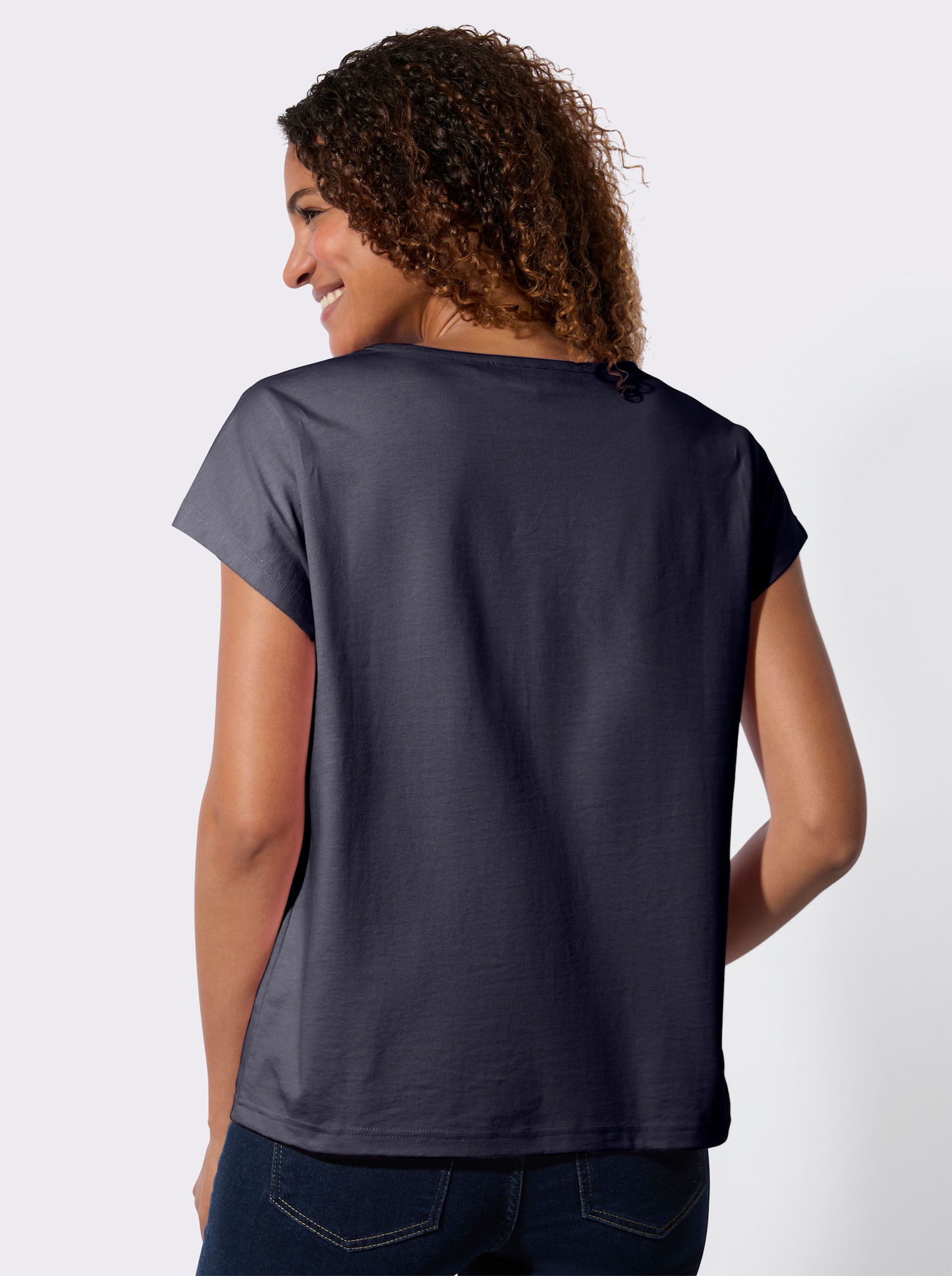 Tričko v balení po 2 ks - námořnická modrá + ecru