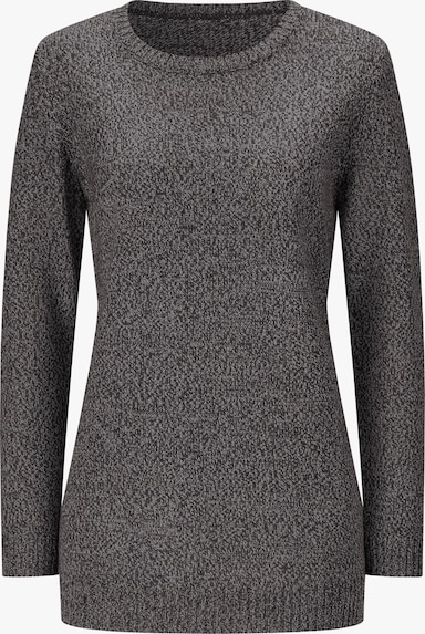 Longpullover - steingrau-meliert