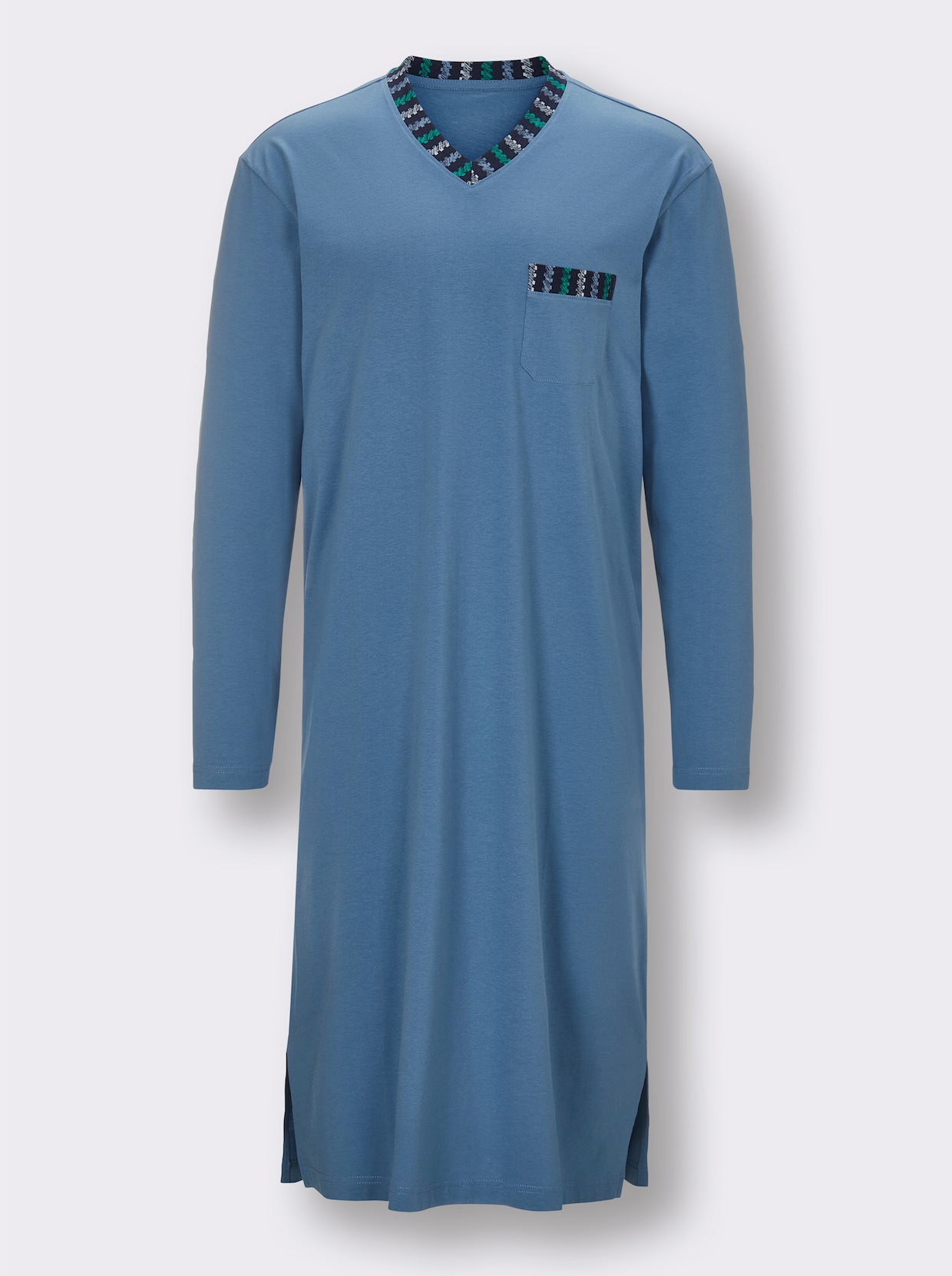 wäschepur men Nachthemden - marine bedrukt + middenblauw
