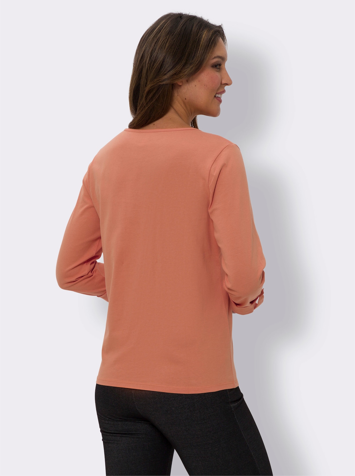 Shirt met lange mouwen - papaya