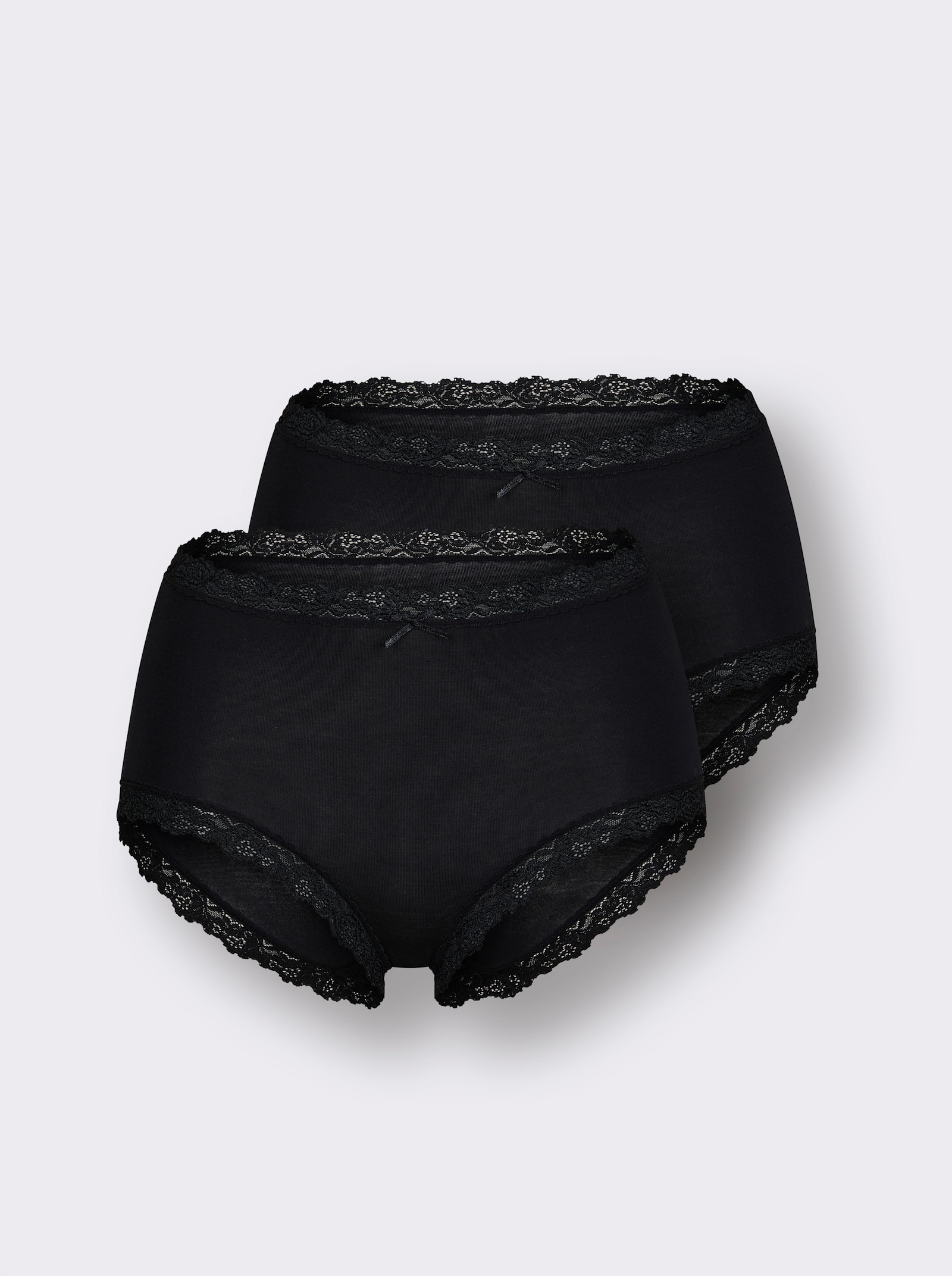 Nina von C. Taillenslip mit elastischer Blütenspitze - schwarz