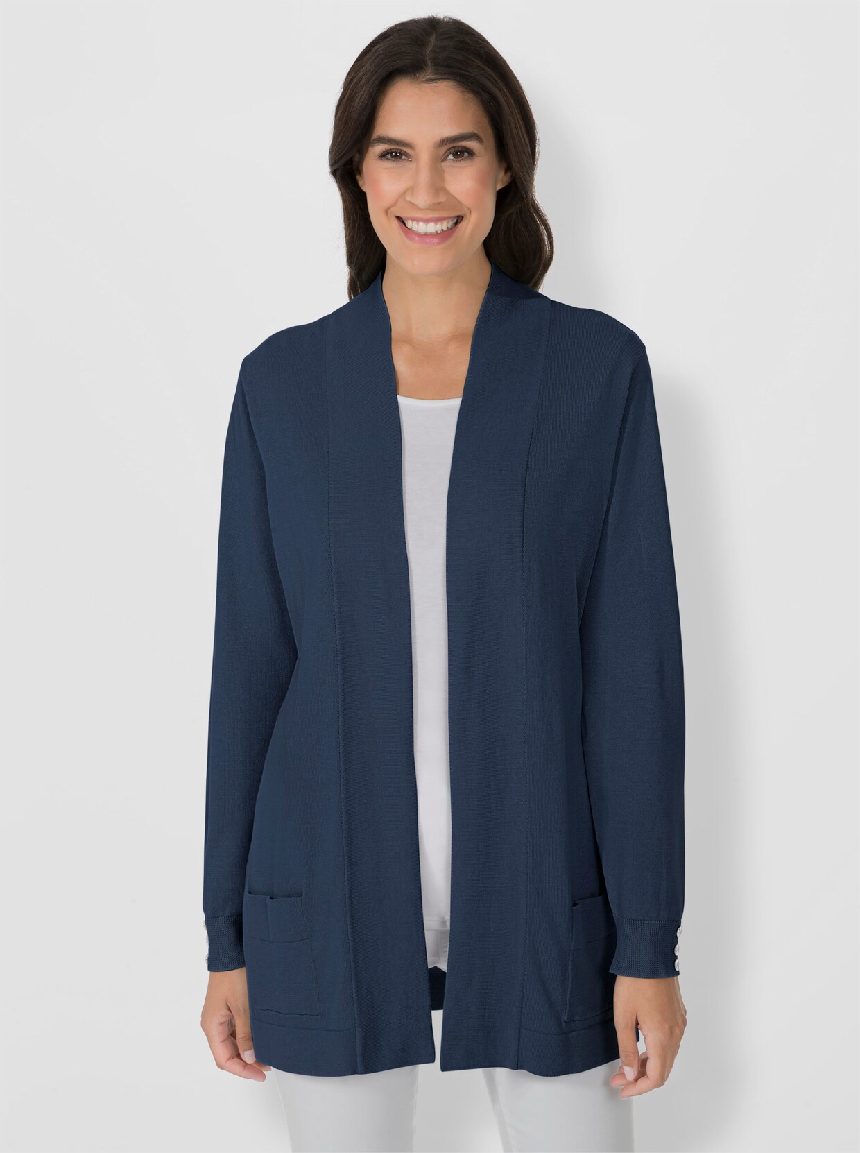 Strickjacke - dunkelblau
