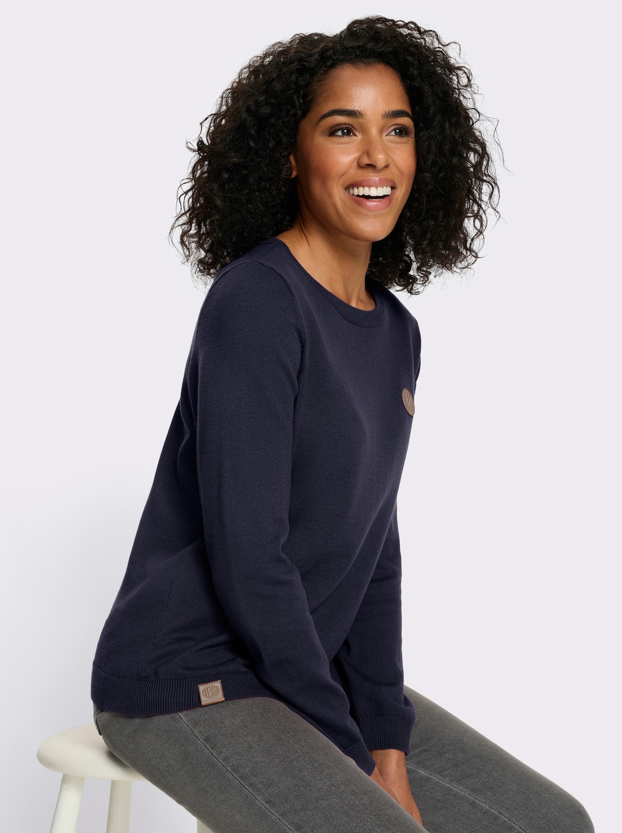 Pullover mit 50% Baumwolle - marine