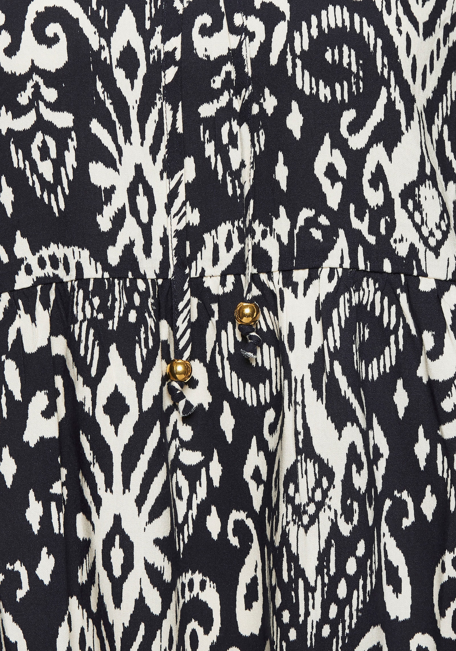 Vivance Langarmbluse - marine-beige bedruckt