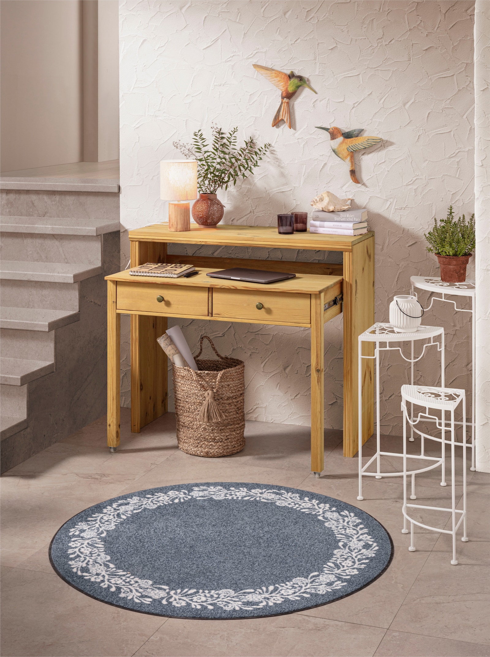 heine home Schreibtisch - gelaugt-geölt