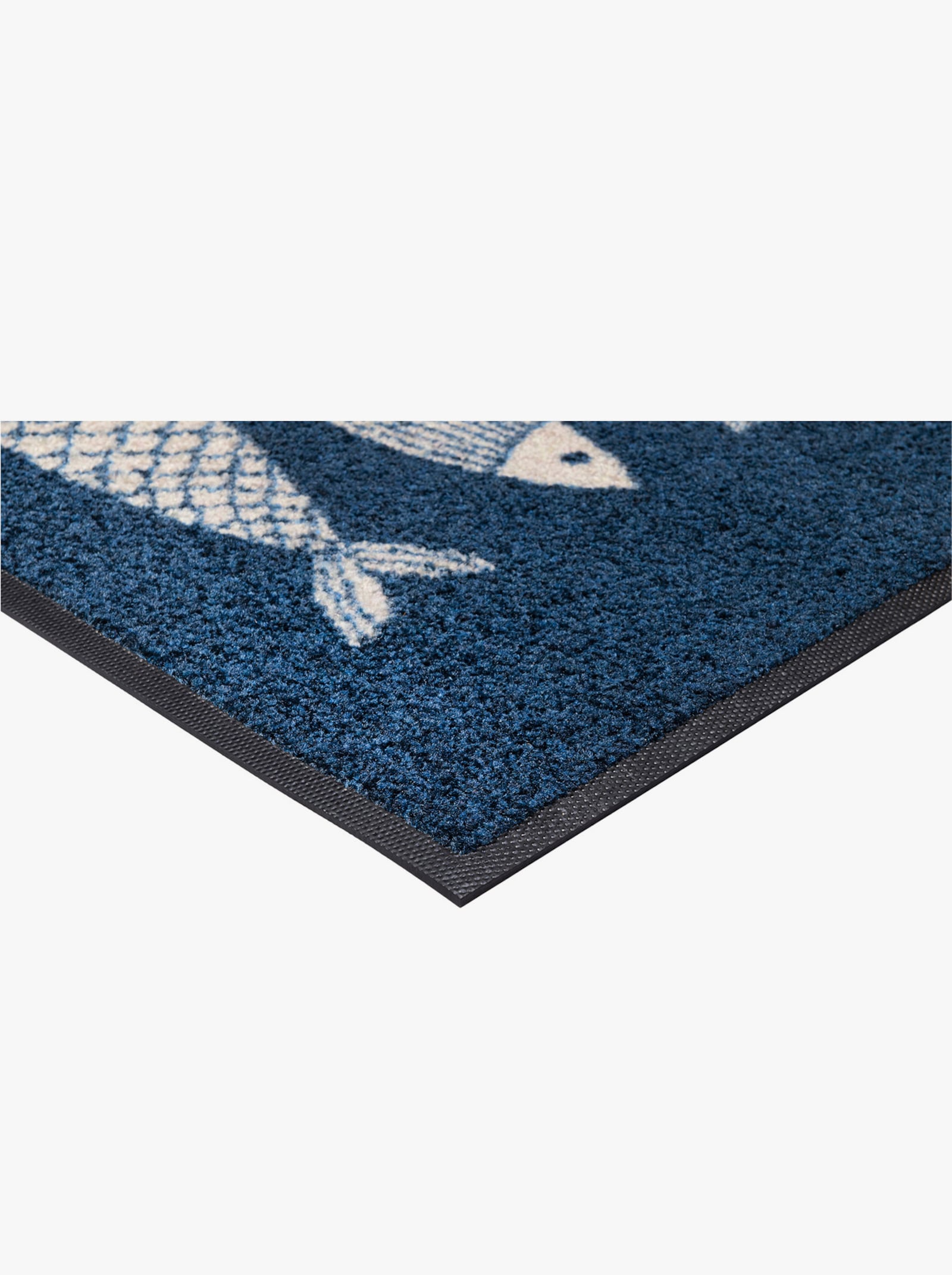 wash+dry by Kleen-Tex Fußmatte - blau-ecru