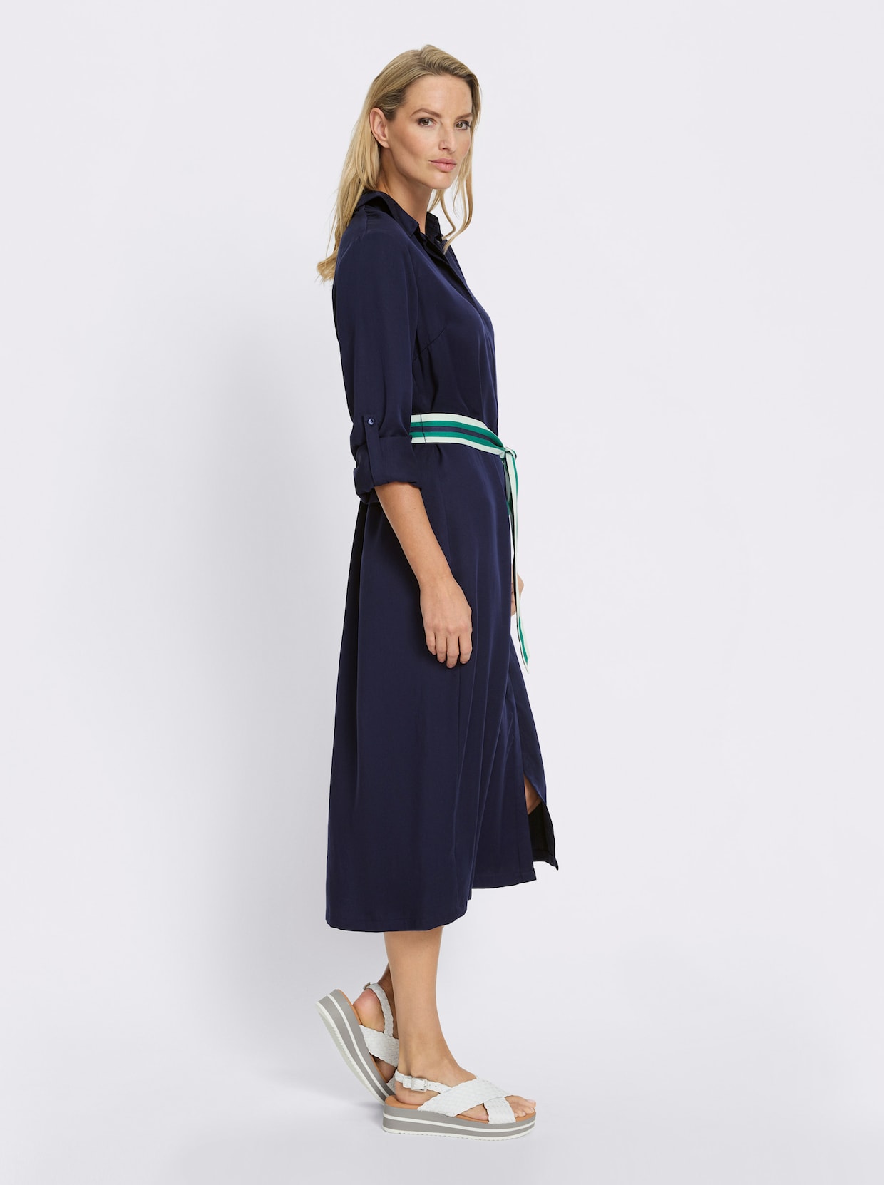 heine Hemdblusenkleid - marine