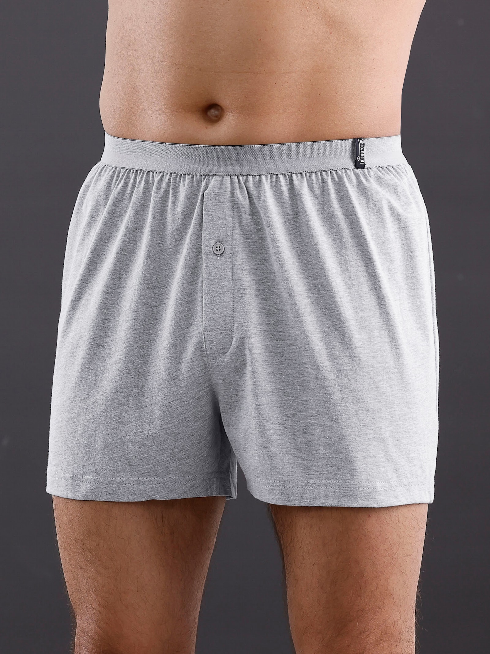 KINGsCLUB Boxershorts - schwarz + grau-meliert + marine