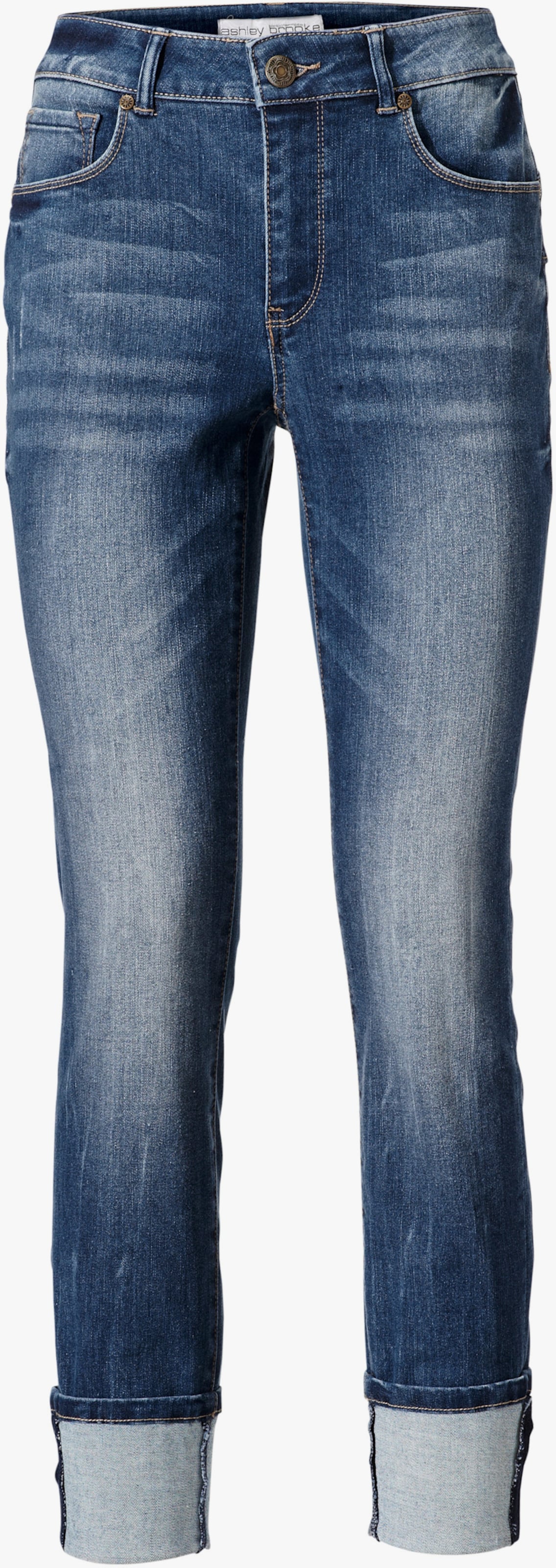 heine Jean 7/8 effet ventre plat - bleu denim