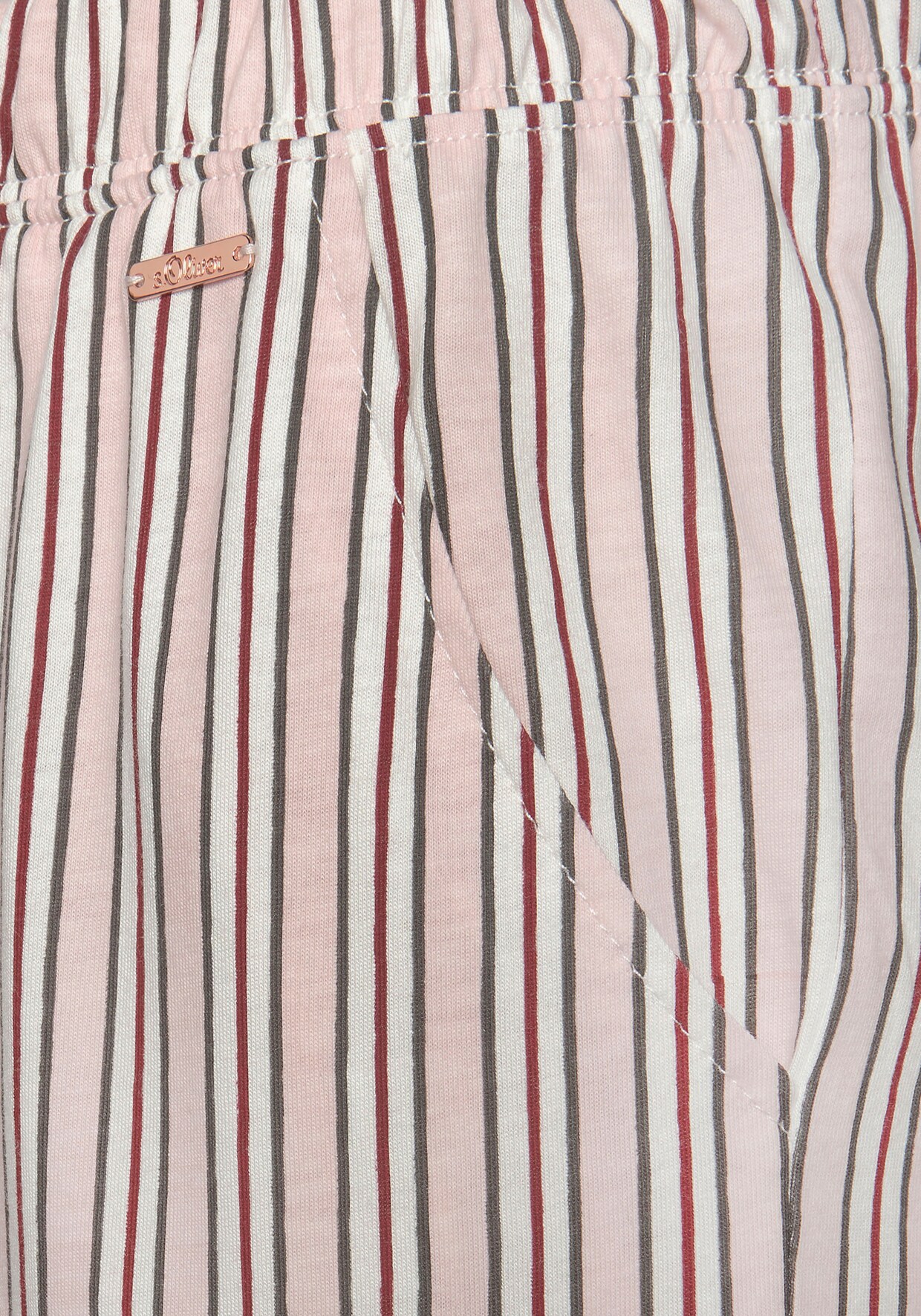s.Oliver Bas de pyjama - rose pâle à rayures