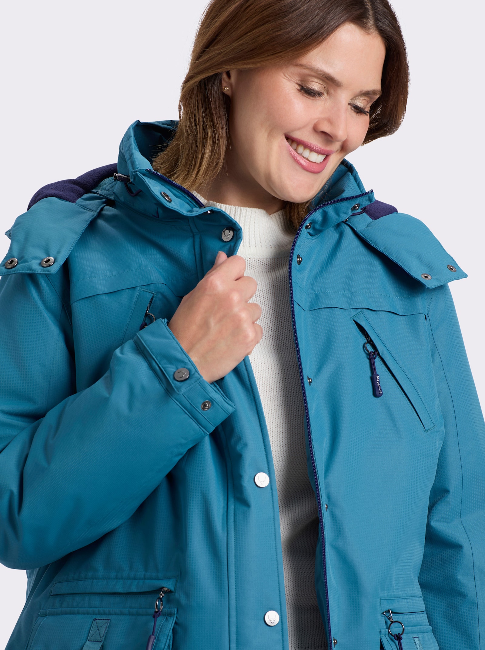 Funktionsjacke mit Texventure-Ausrüstung - topas