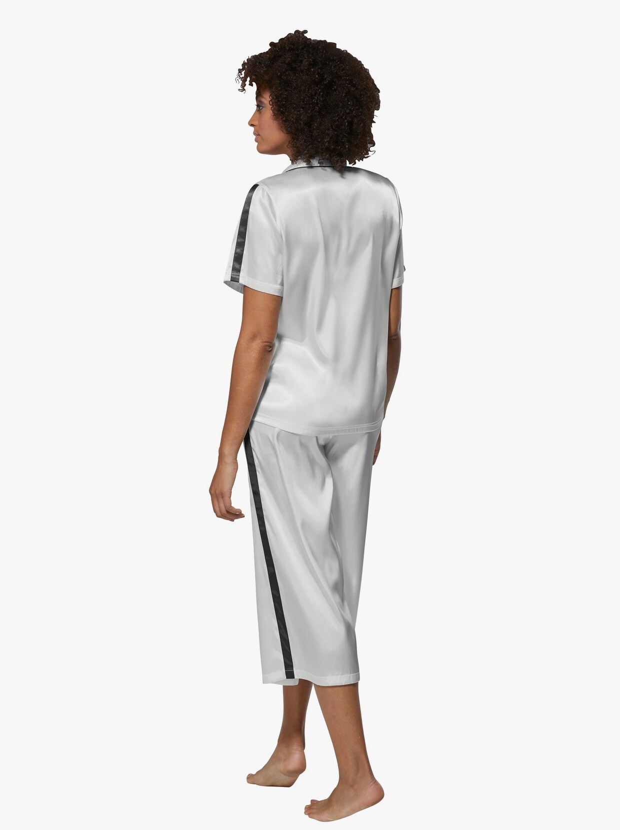 wäschepur Pyjama - weiß-schwarz