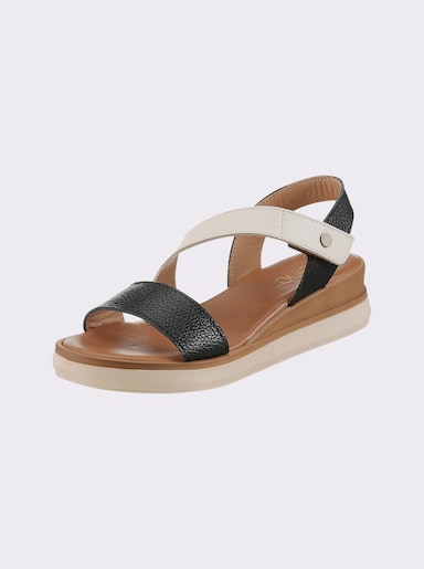 heine Sandalette - schwarz-weiß