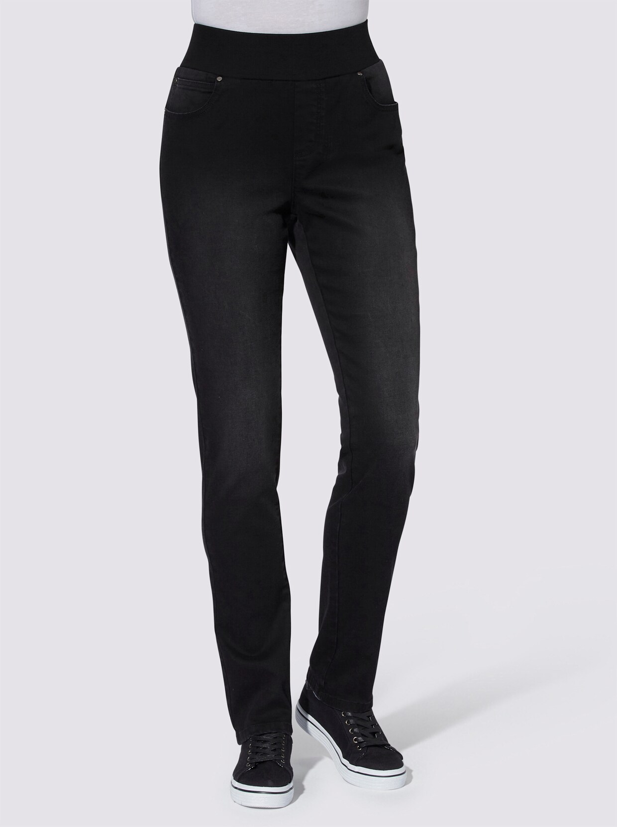 Stehmann Comfort line Schlupfjeans - black denim
