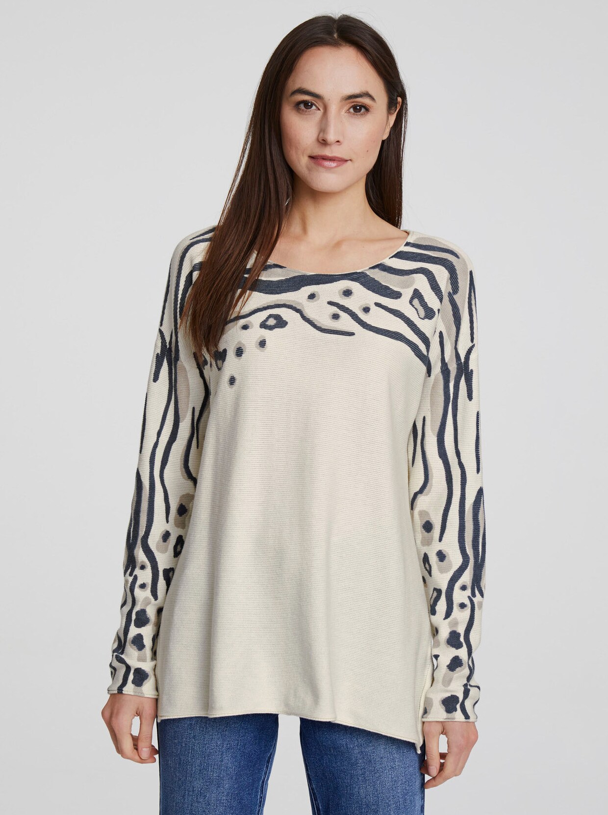 heine Druck-Pullover - bunt