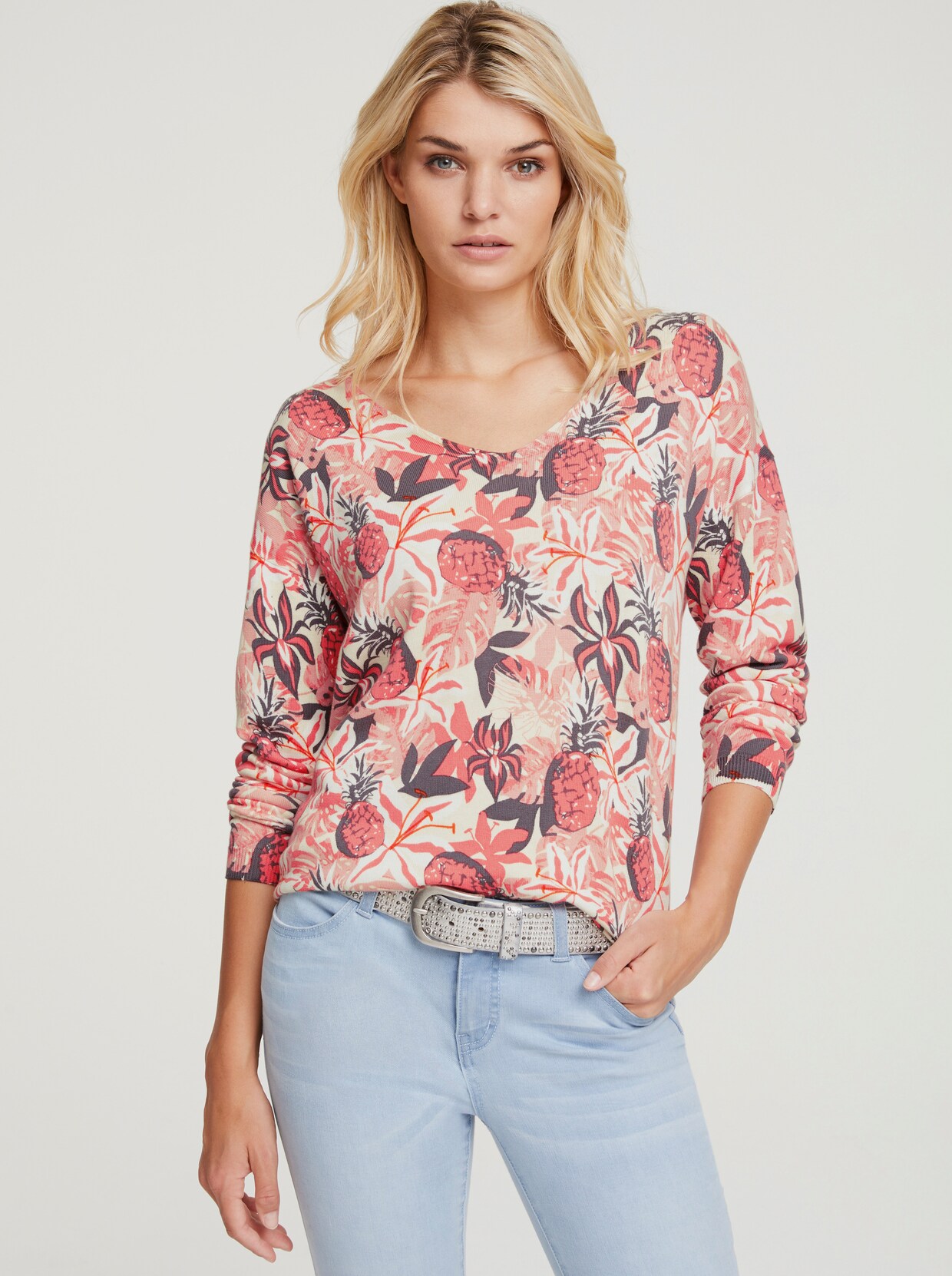 heine Pullover met print - oudroze/champagne